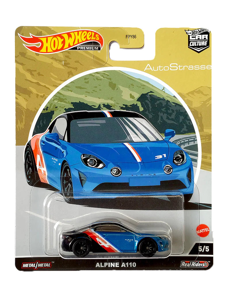 Hot Wheels Premium Auto Strasse Alpine A110 - Blue Imported Premium 1:64 Scale