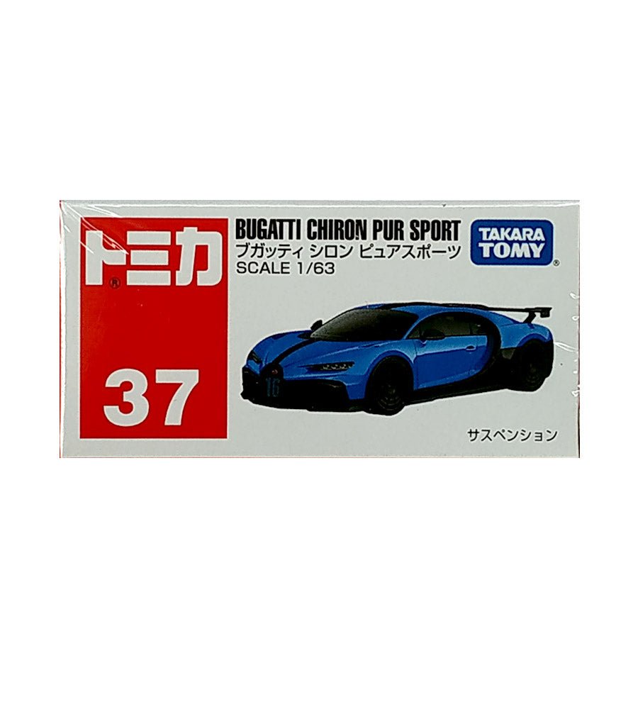 Takara Tomy Bugatti Chiron PUR Sport - Blue / Black (1:63 Scale