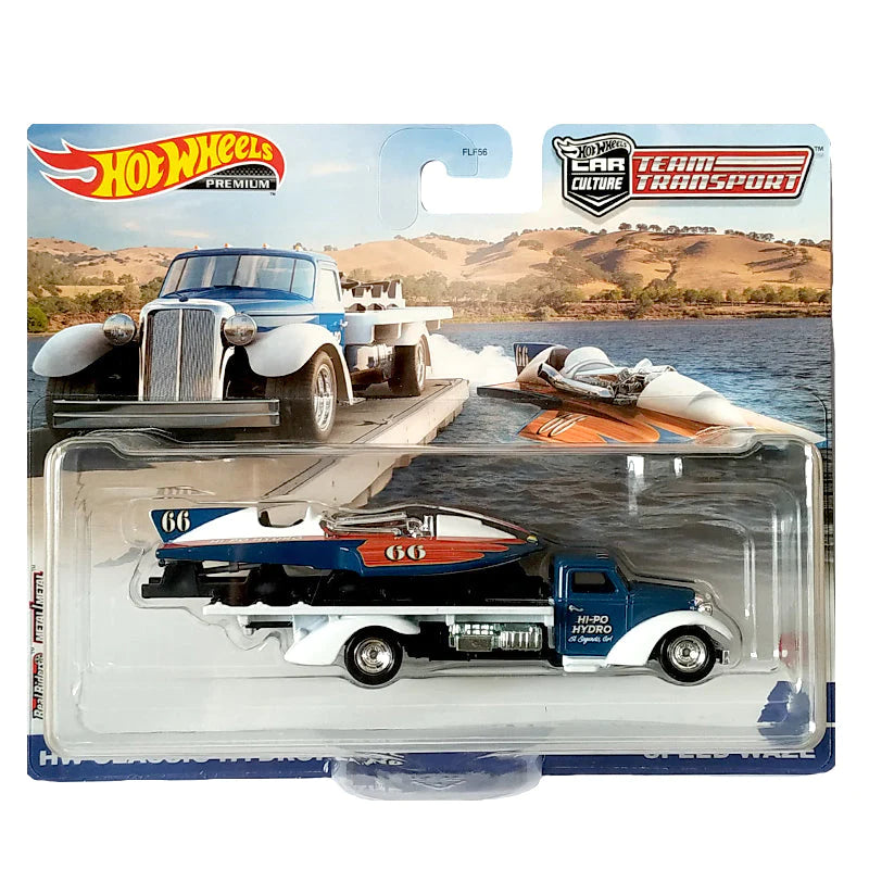 HotWheels Team Transport HW Classic Hydroplane & Speed Waze Imported Premium 1:64 scale