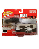 Johnny Lightning 2005 Cadillac Escalade Truck and Trailer (Damage Card)