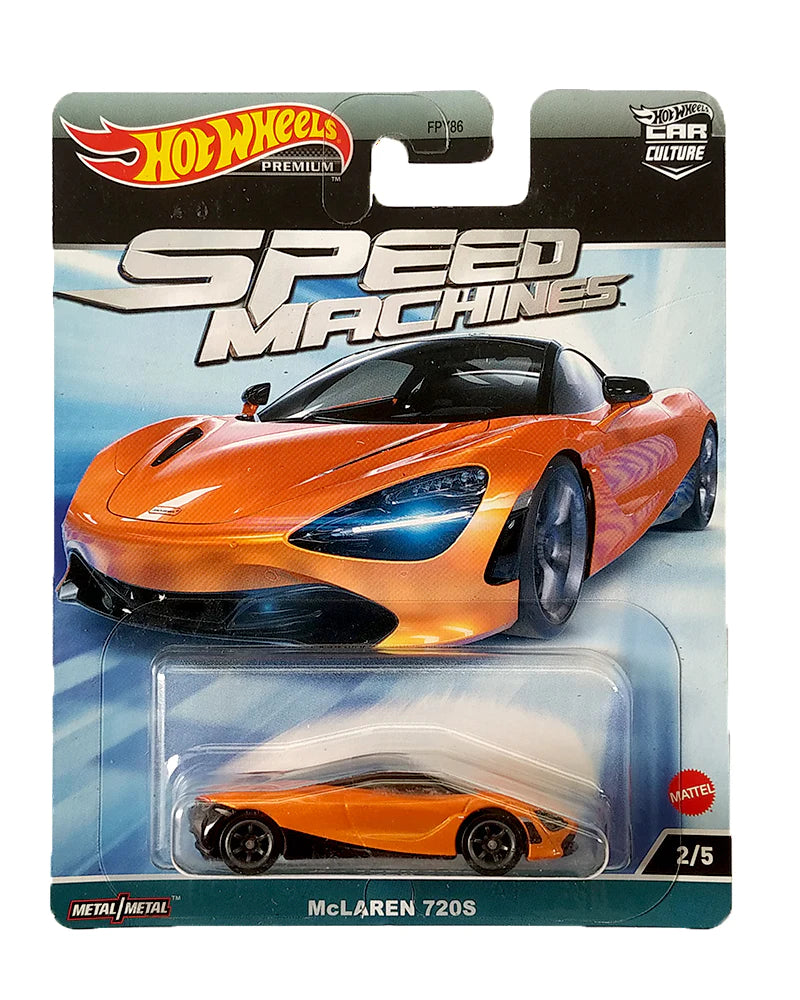 HotWheels Speed Machines McLaren 720S Imported Premium 1:64 Scale