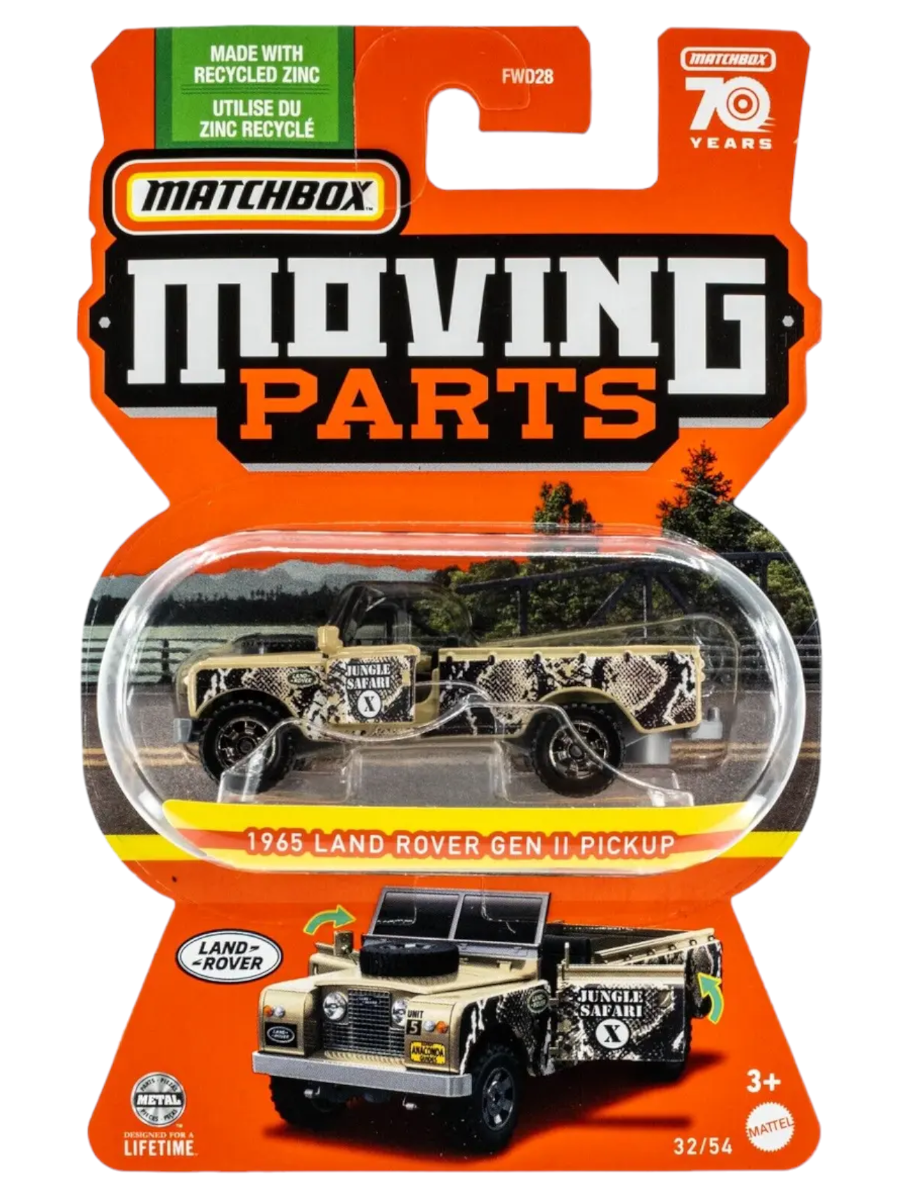 Matchbox Exclusive moving parts 1965 land rover gen ll pickup