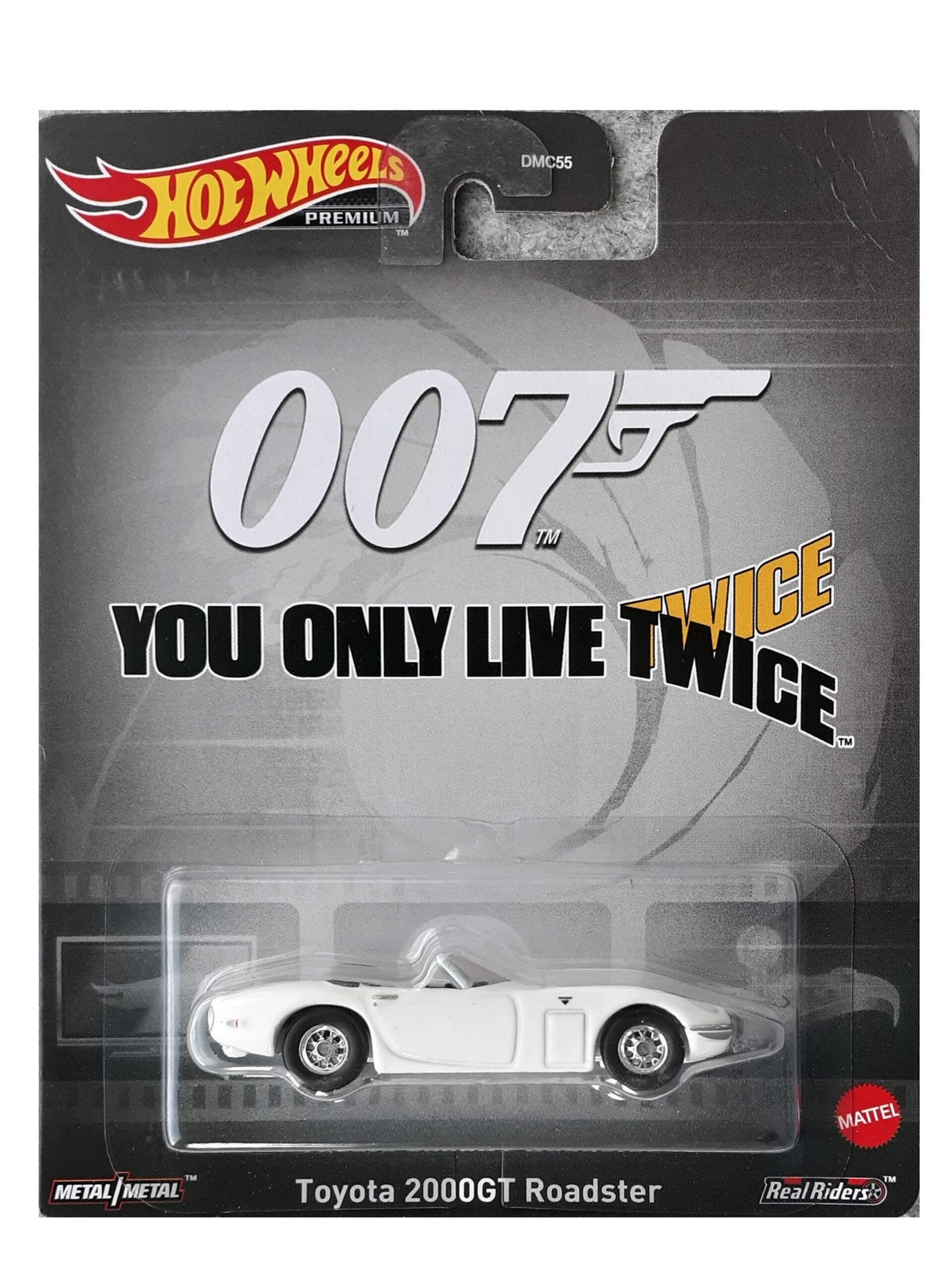 Hotwheels 007 Toyota 2000GT Roadster Imported Premium Card 1:64 Scale