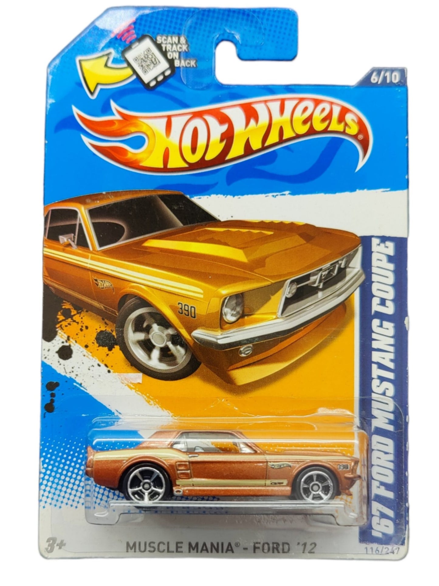 Hot Wheels Muscle Mania - Ford 12 '67 Ford Mustang Coupe'