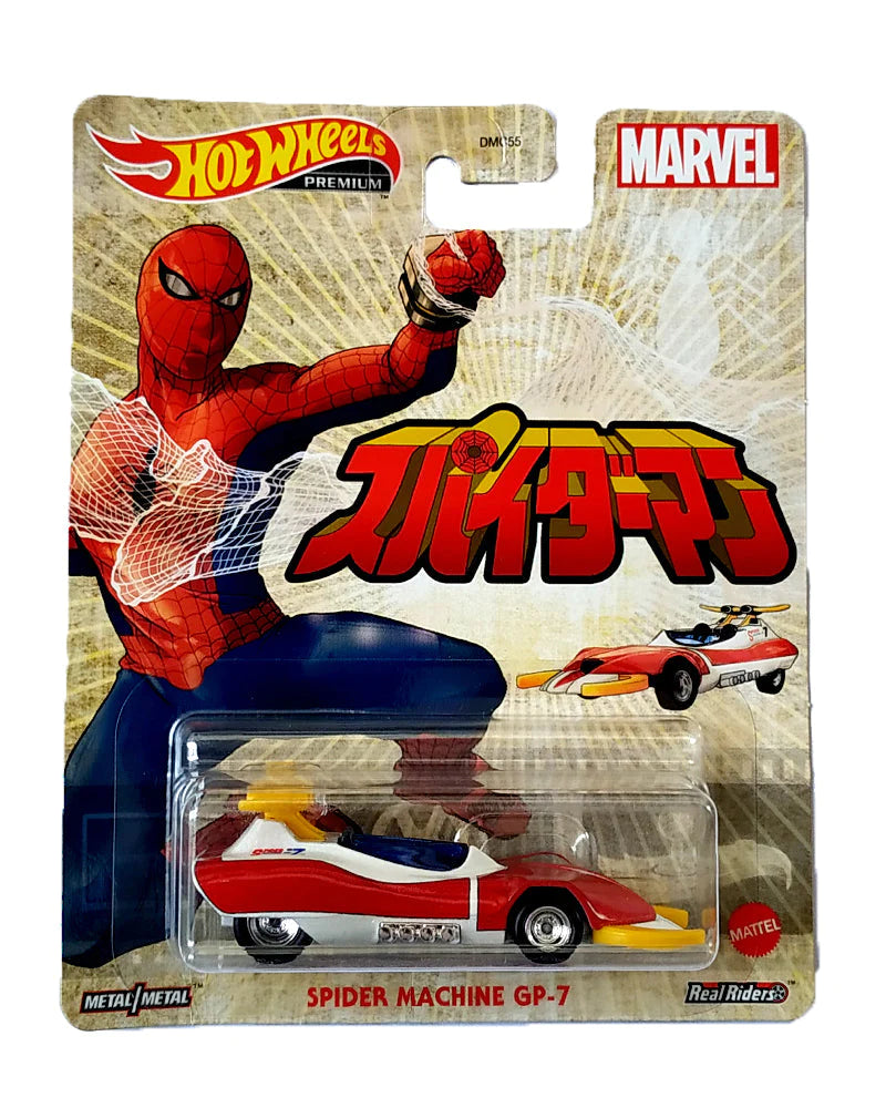HotWheels Marvel Spider Machine GP-7 imported premium 1:64 scale