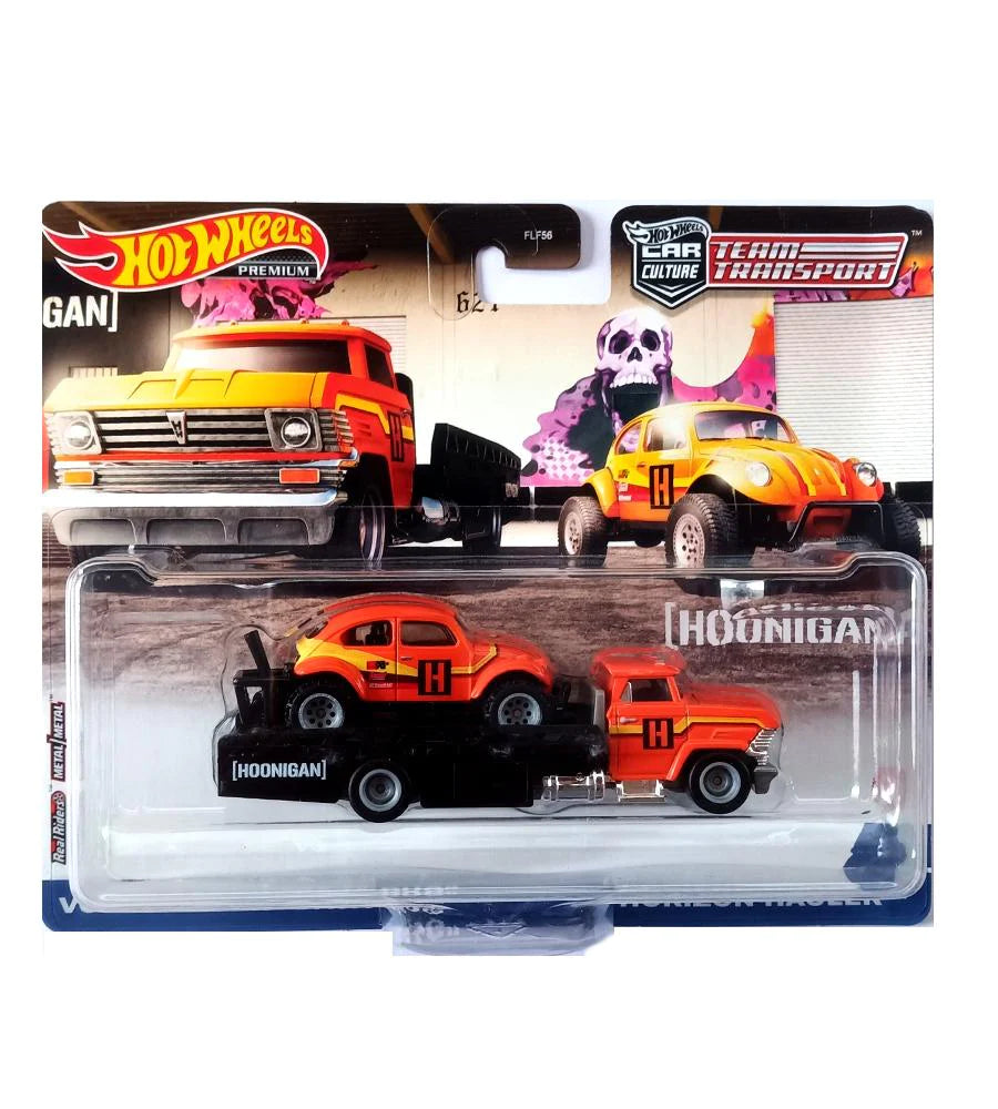 Hot Wheels Premium Team Transport Volkswagen "Baja Bug" & Horizon Hauler,1:64 Imported