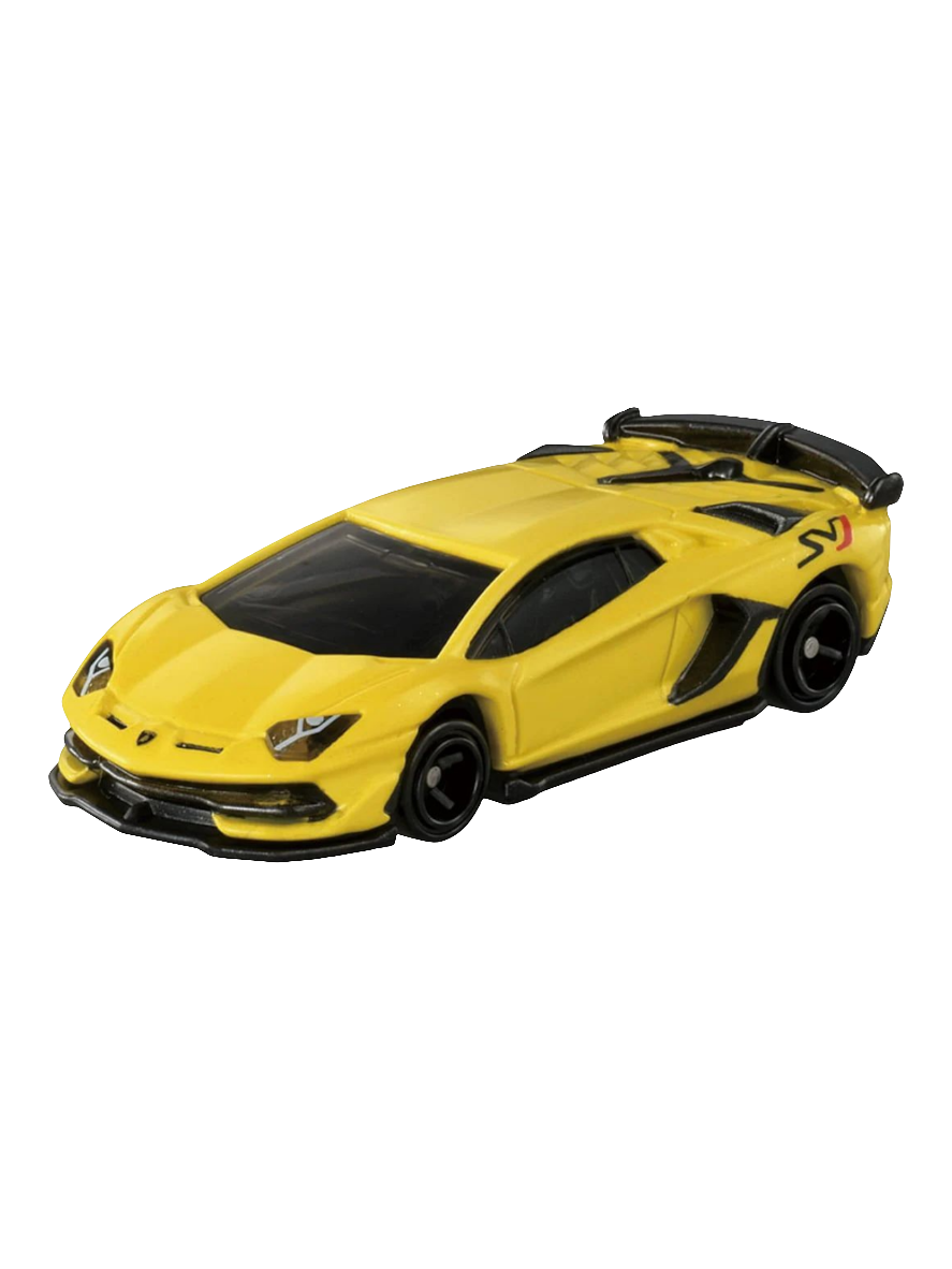 Tomica Lamborghini Collection Includes 4 Cars (Lamborghini Huracan STO, Lamborghini Countach LPI 800-4, Lamborghini Sian FKP 37, Lamborghini Aventador SVJ)