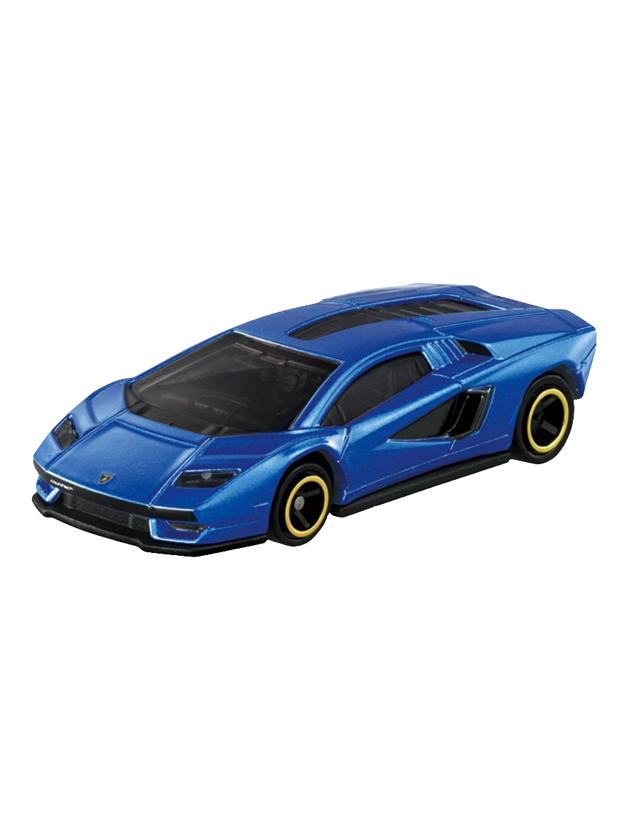Tomica Lamborghini Collection Includes 4 Cars (Lamborghini Huracan STO, Lamborghini Countach LPI 800-4, Lamborghini Sian FKP 37, Lamborghini Aventador SVJ)