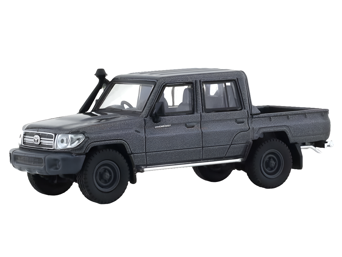 Para64 2014 Toyota Land Cruiser LC 79 Graphite Grey 1:64 Scale Diecast