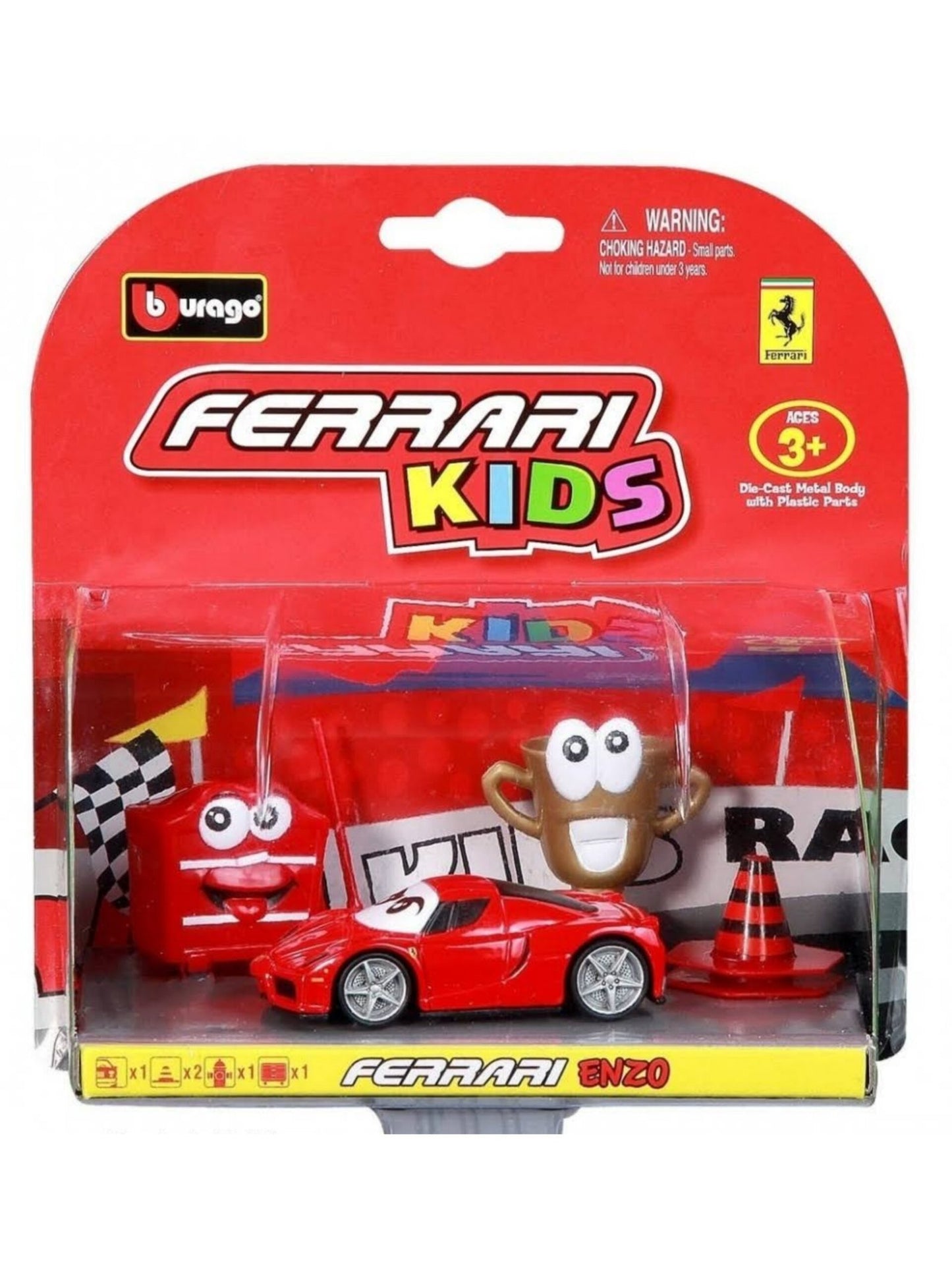 Bburago Ferrari Enzo with diorama parts(Box damaged)