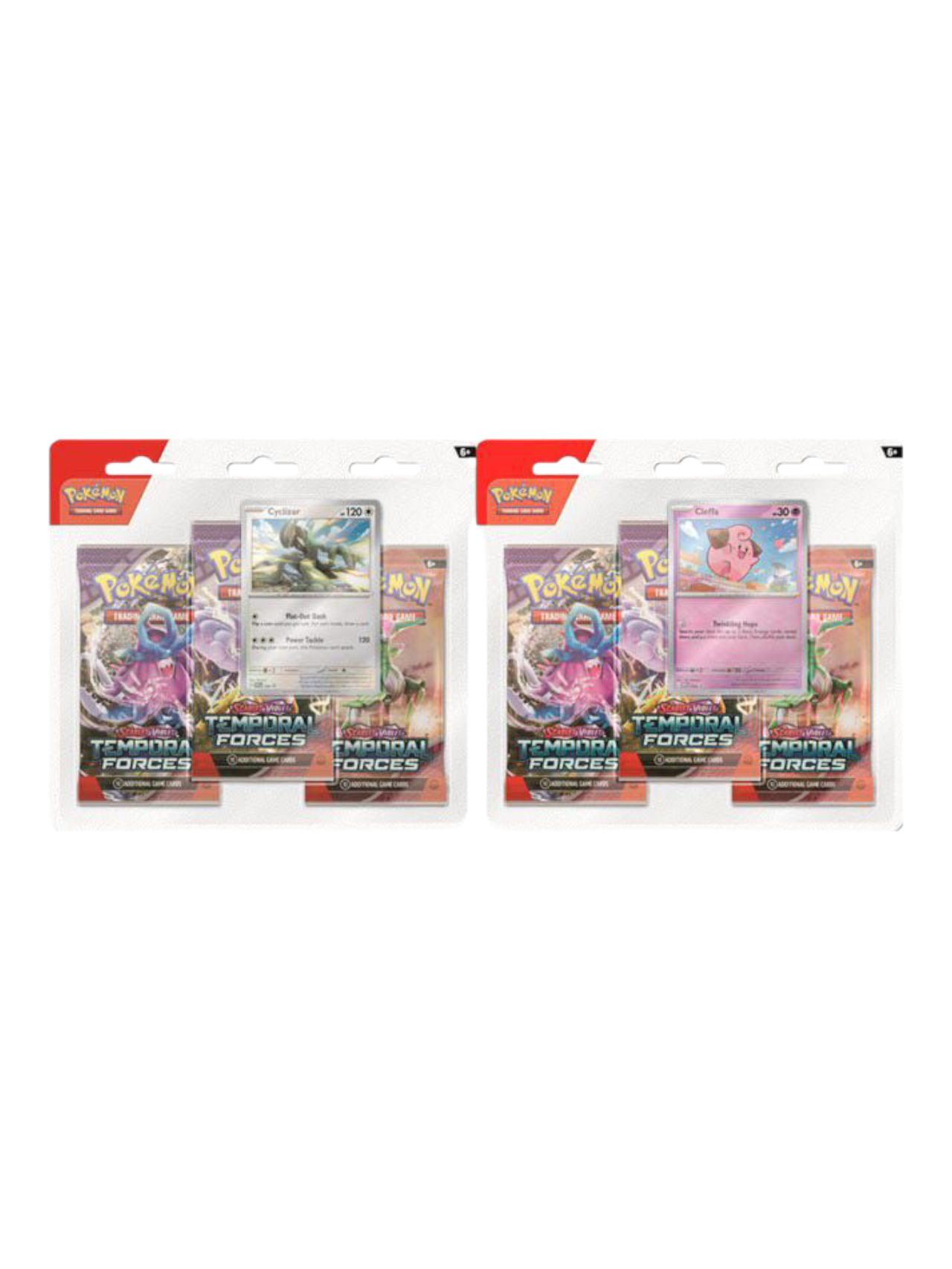 Pokemon Scarlet and Violet Temporal Forces 3 Pack Blister (English)