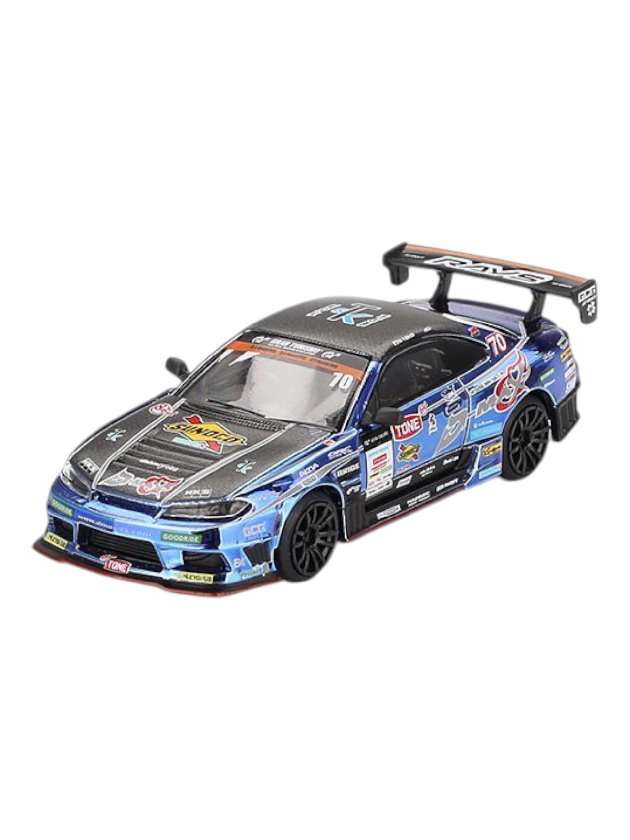 Mini GT Nissan Silvia (S15) D-Max #70 (D-Max Racing 2023 D1 Grand Prix Code-855 1:64 Scale