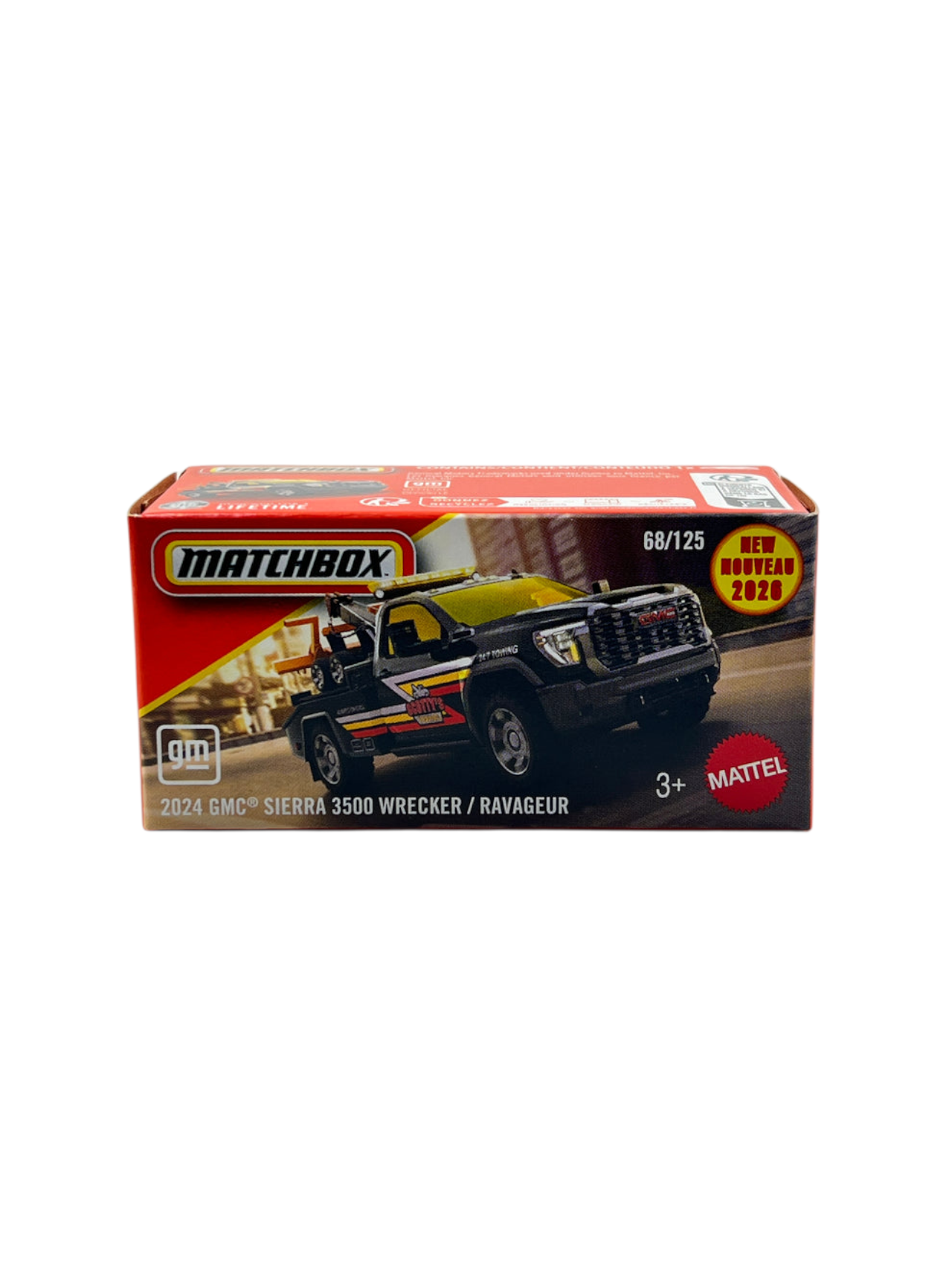 Matchbox 2024 GMC Sierra 3500 Wrecker / Ravageur Mainline 1:64 Scale No 68