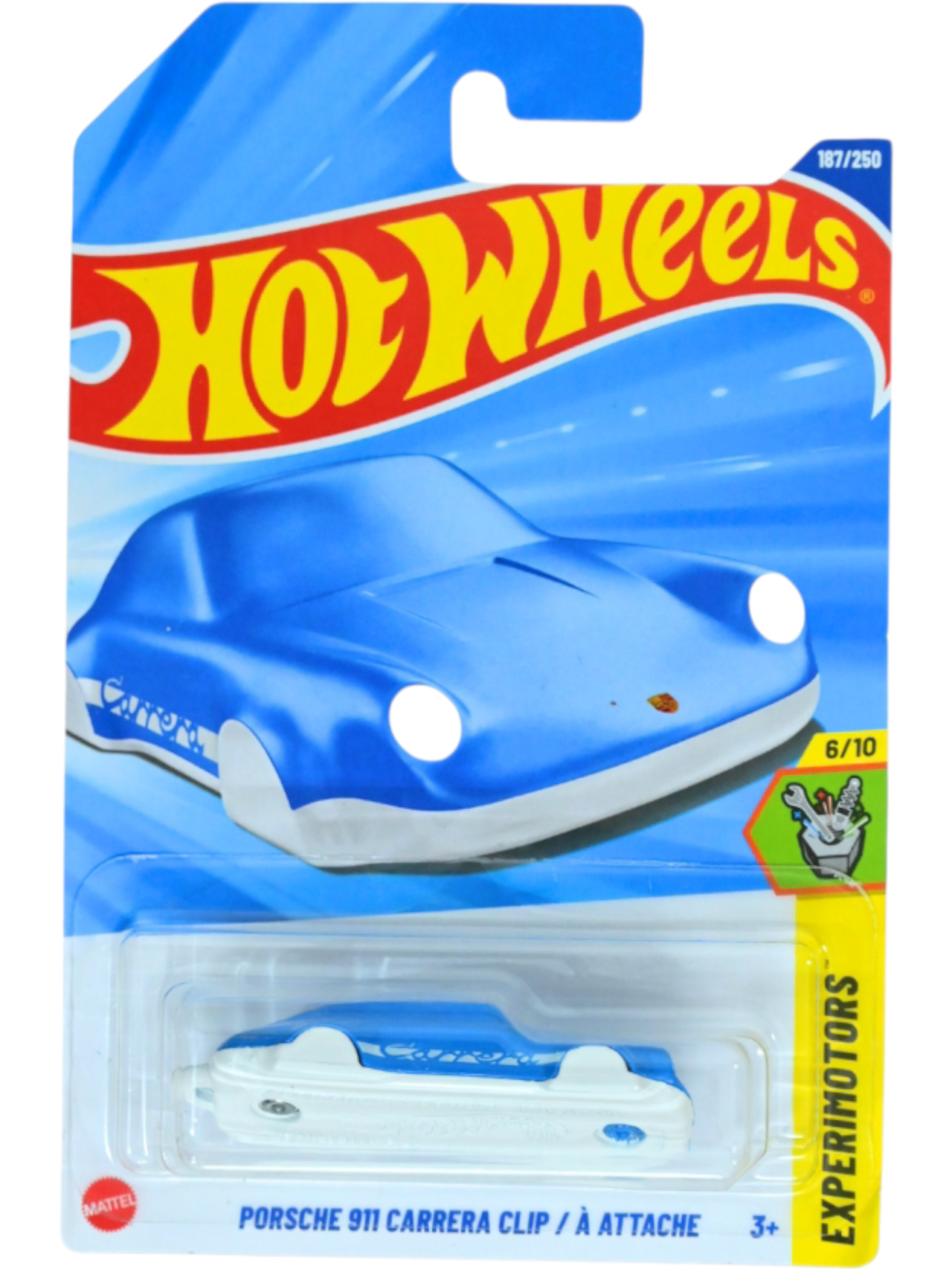 Hotwheels Porsche 911 Carrera Clip/A Attache Imported Mainline 1:64 Scale JBC11-N7C5