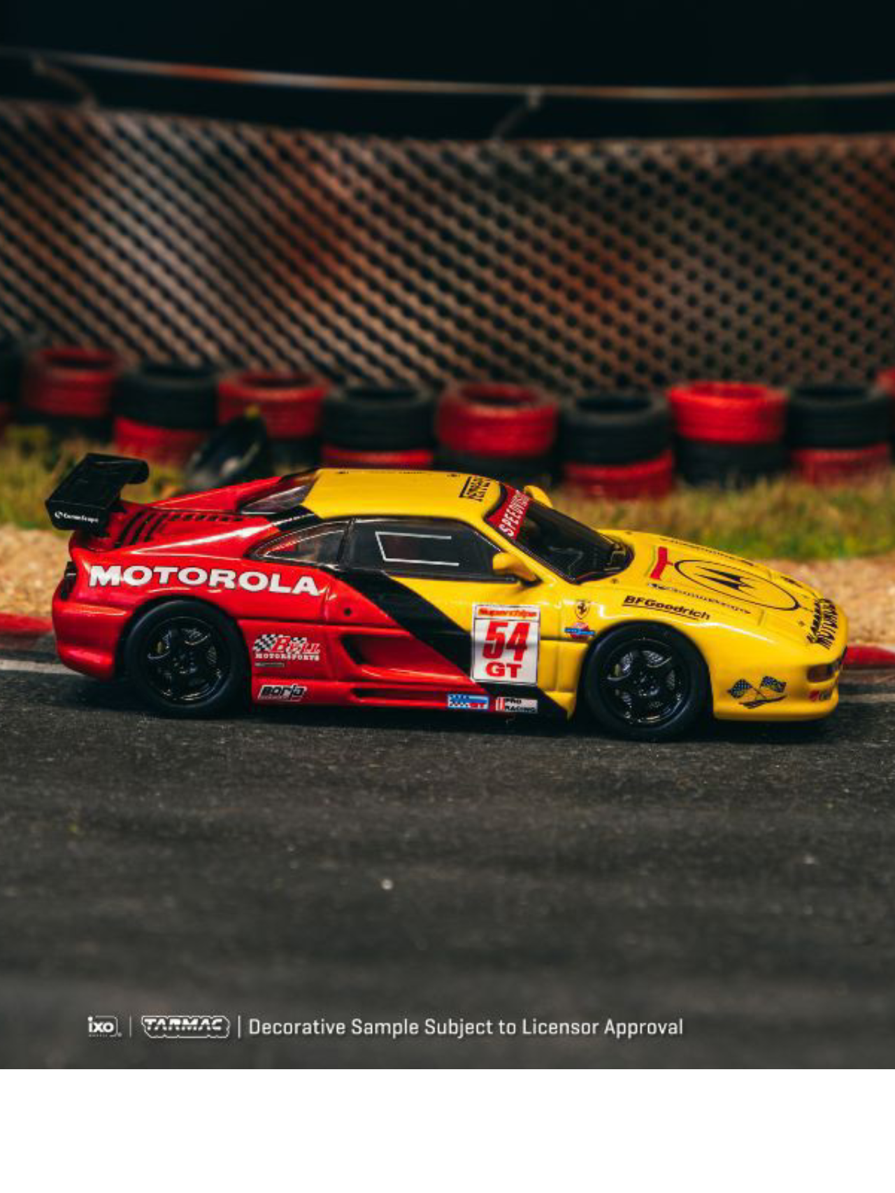 Tarmac Works Ferrari F355 World Challenge Series 2000 1:64 Scale (With Acrylic Case)