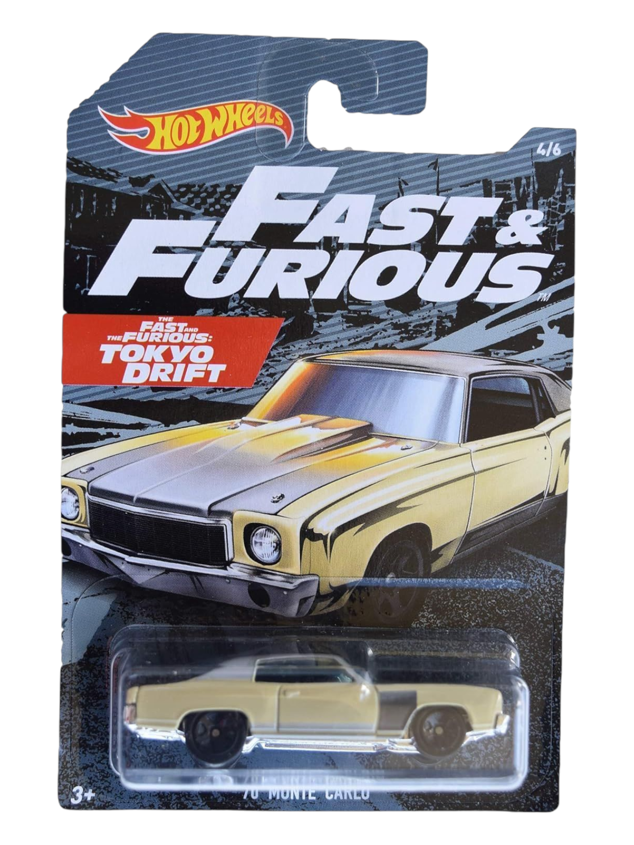 HotWheels The Fast And The Furious Tokyo Drift 70 Monte Carlo Imported Mainline Card Art 1:64 Scale