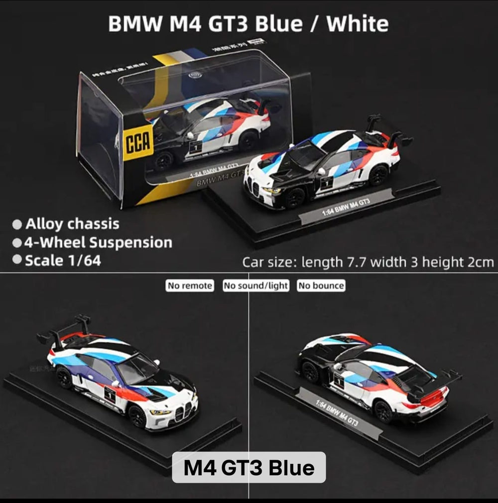 CCA bmw m4 gt3 1:64 Scale (with acrylic case)