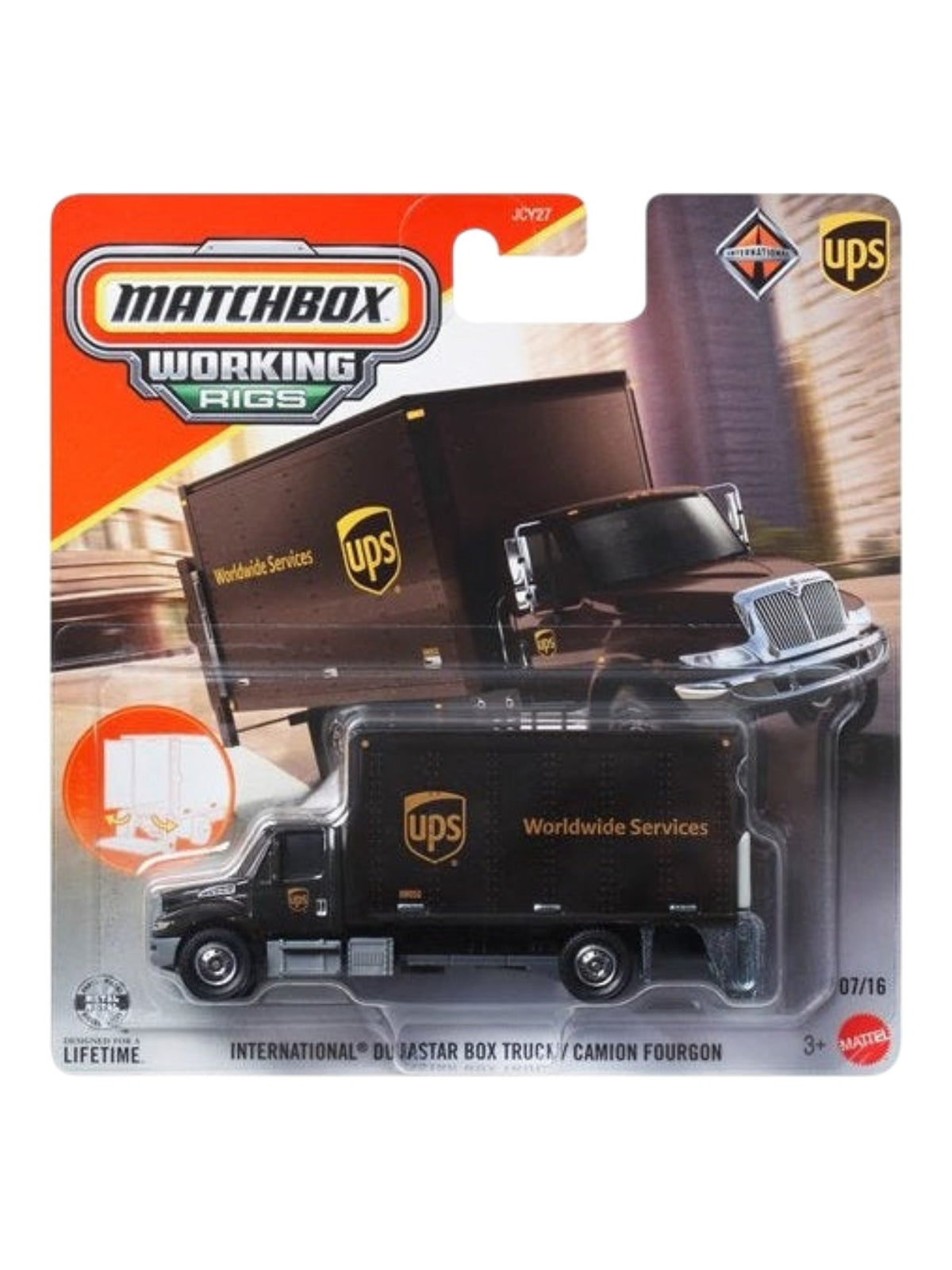 Matchbox Working Rigs International Durastar Box Truck / Camion Fourgon Imported 1:64 Scale Diecast Metal