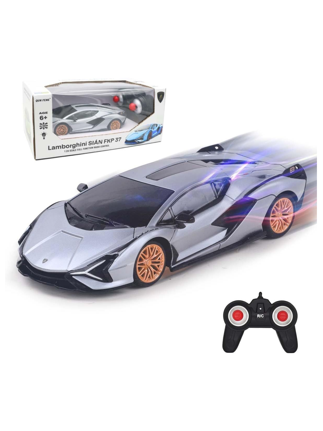 Lamborghini Sian FKP 37 Full Function Remote Control Car 1:24 Scale (Official Licensed Product)