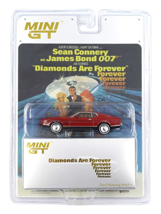 Mini GT James Bond 007 Diamonds Are Forever Ford Mustang Mach 1 1:64 Scale
