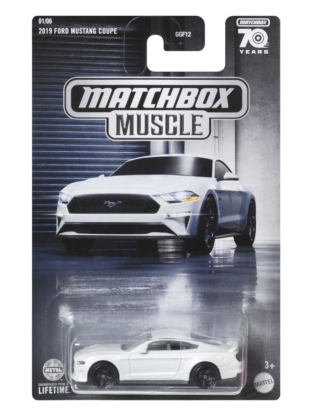 Matchbox Muscle Series 2019 Ford Mustang Coupe 70 Years 1:64 Scale