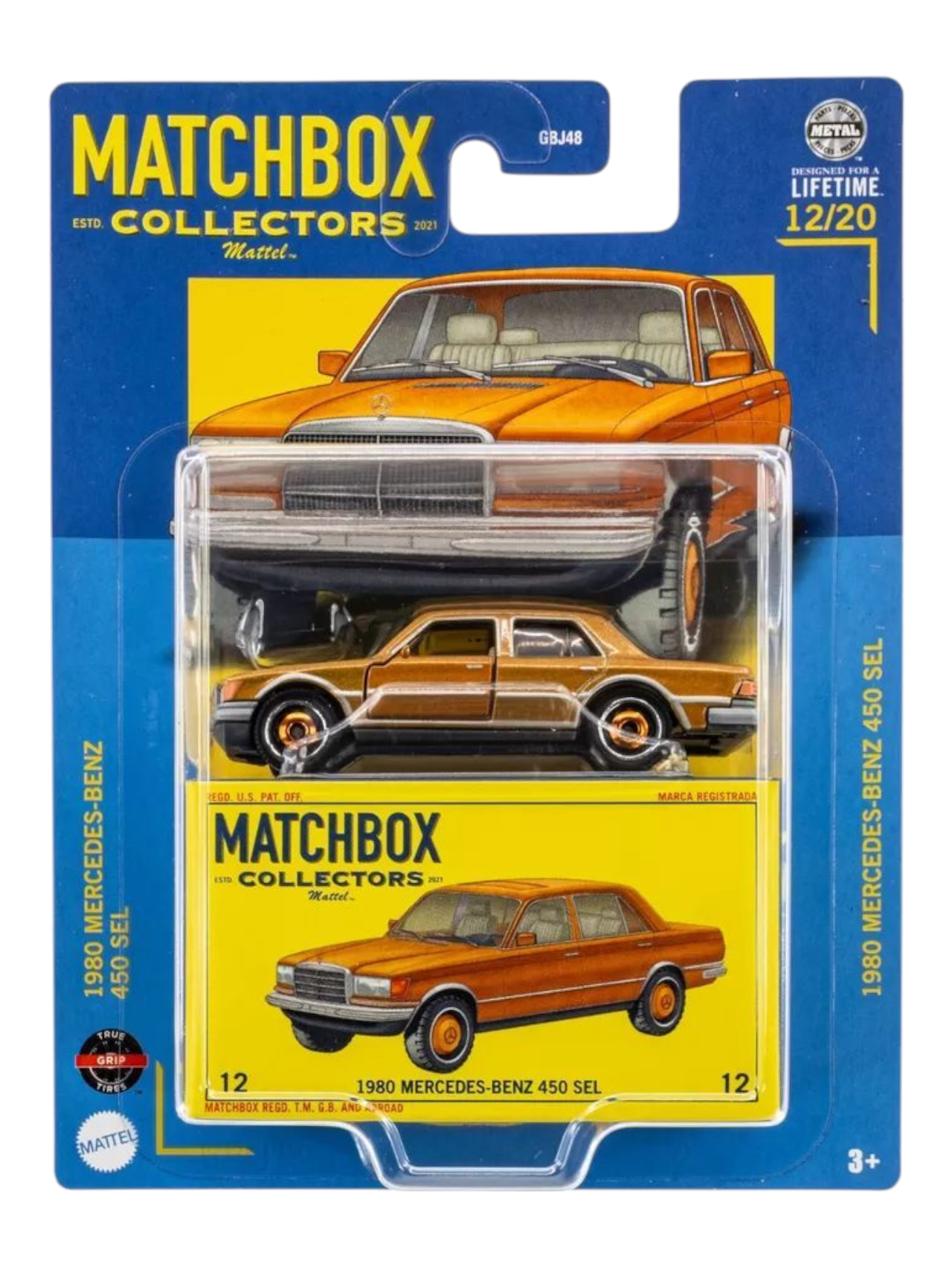Matchbox Collectors 1980 Mercedes -Benz 450 SEL (Blister Damaged )1:64 Scale
