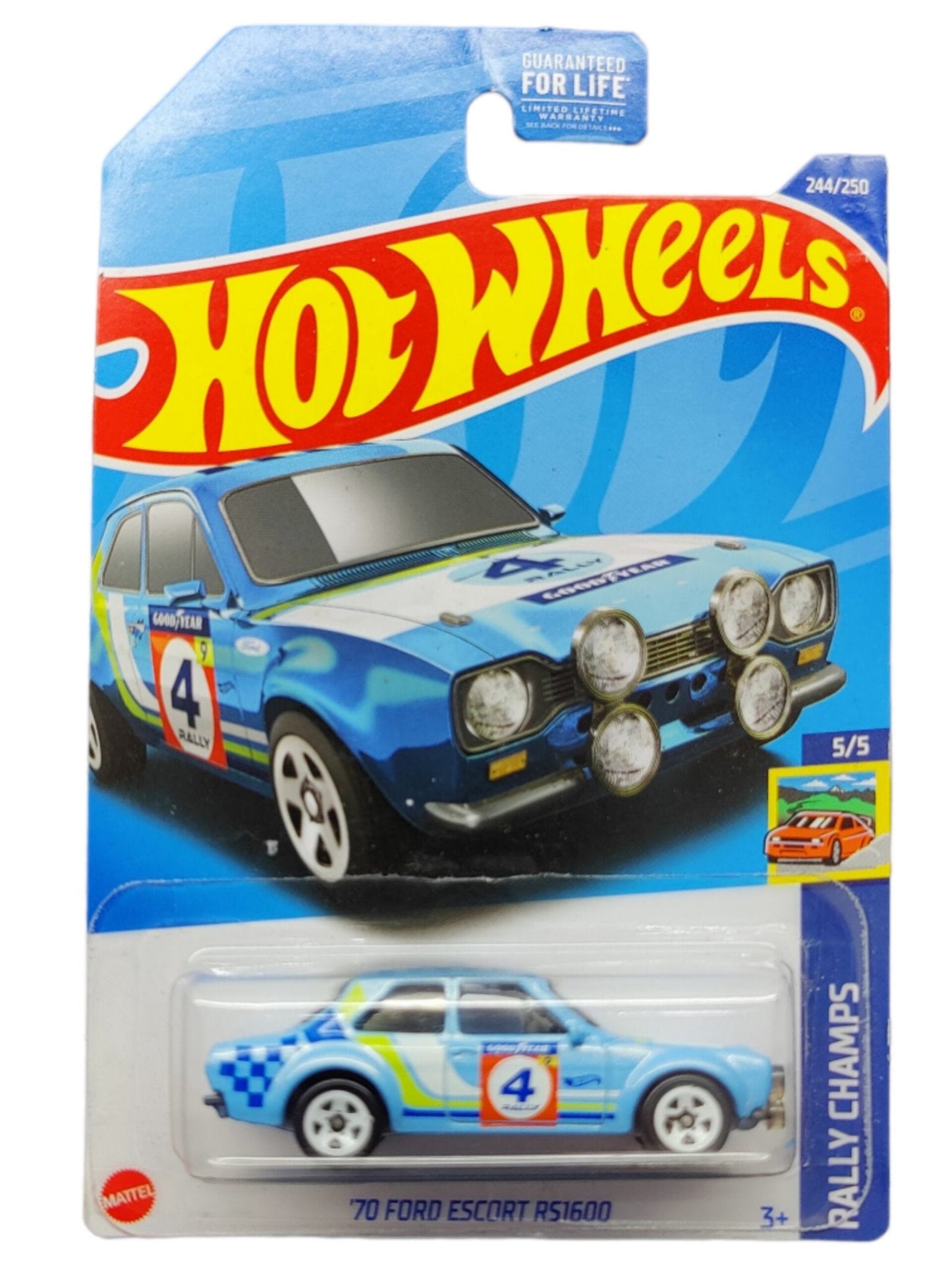 HotWheels 70 Ford Escort RS1600 Imported Mainline 1:64 Scale