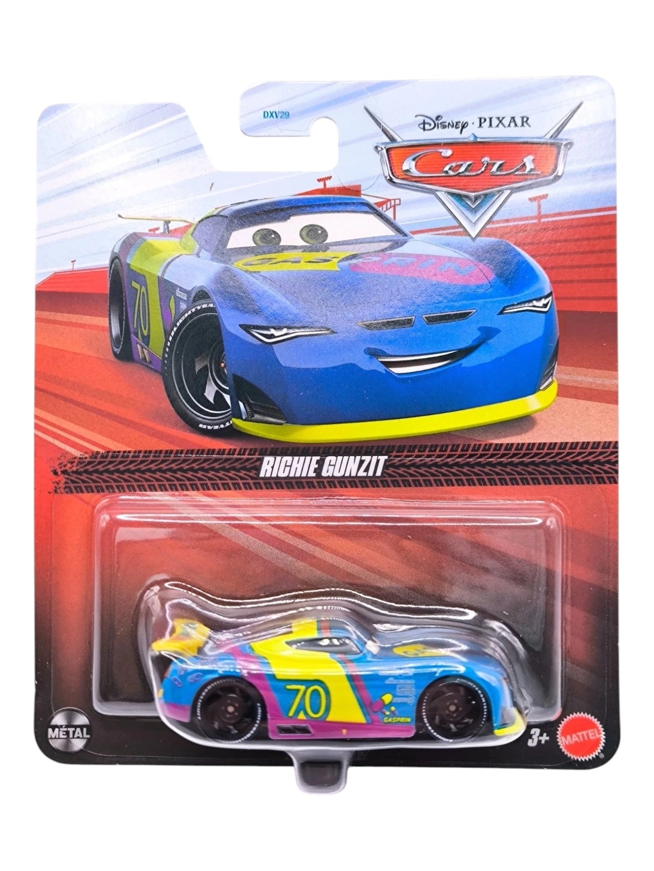 Disney Pixar Cars Richie Gunzit Die-Cast Car | Metal Body | 1:64 Scale | Mattel Collectible Toy