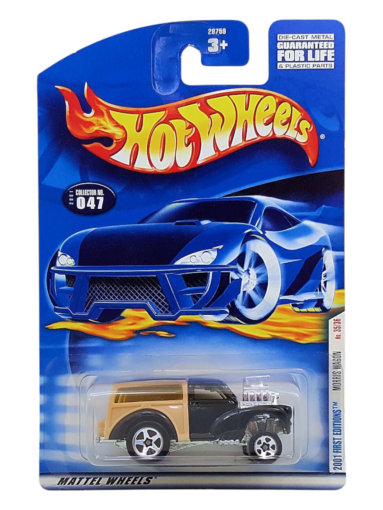 HotWheels 2001 First Editions Morris Wagon Collector No-047 Imported Mainline 1:64 Scale