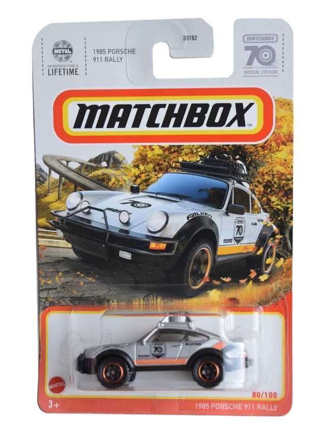 Matchbox Pre-Owned 70 Years Anniversary Special Edition 1985 Porsche 911 Rally Mainline 1:64 Scale