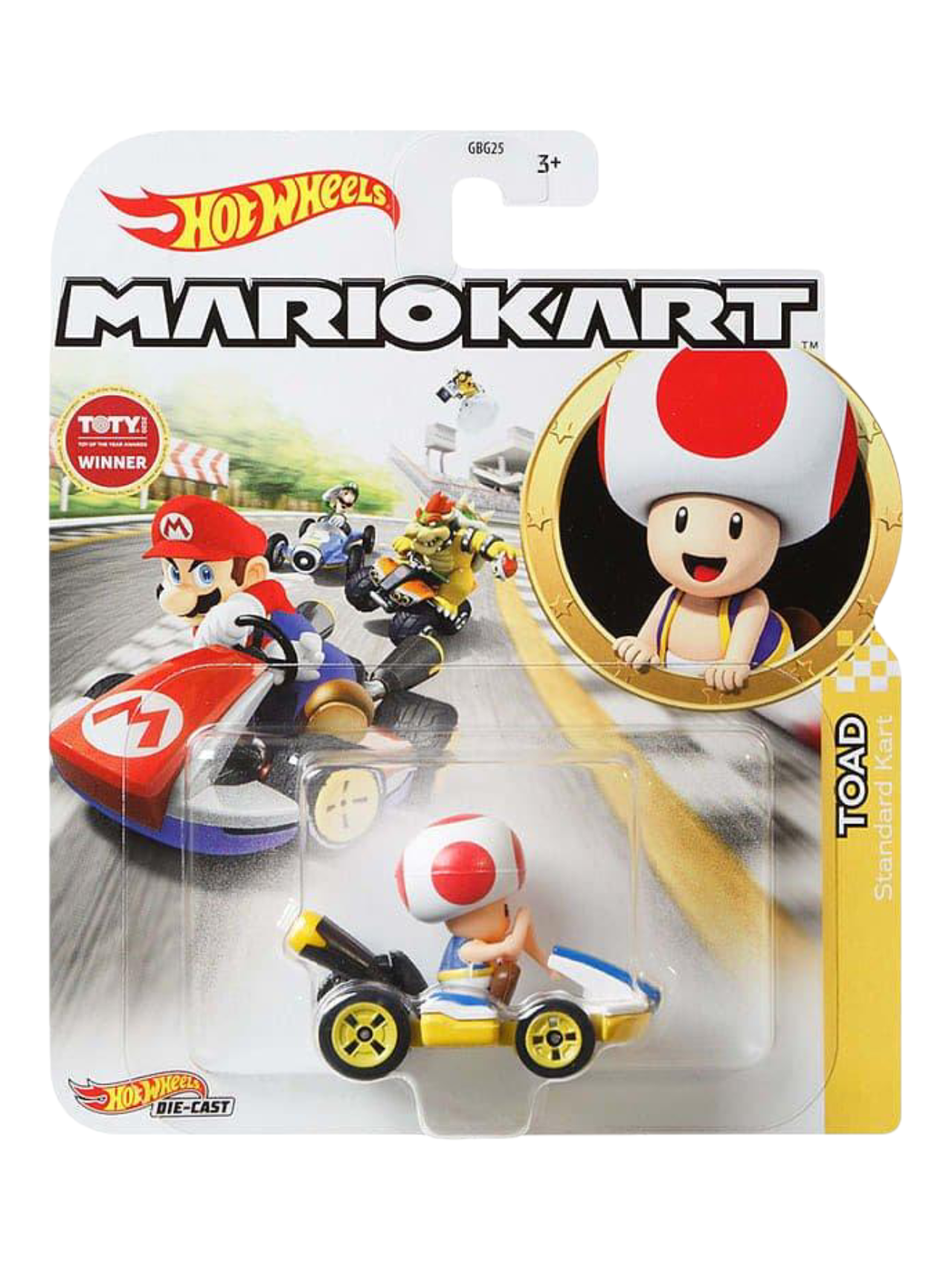 HotWheels Mariokart series Toad Standard kart Imported 1:64 Scale
