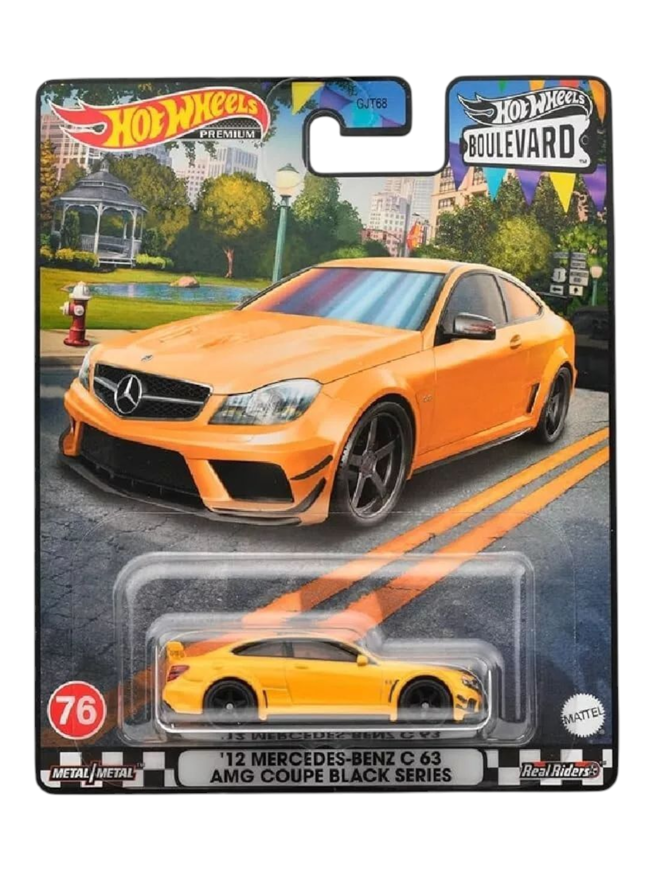 HotWheels Boulevard 12 Mercedes-Benz C 63 AMG Coupe Black Series Imported Premium 1:64 Scale