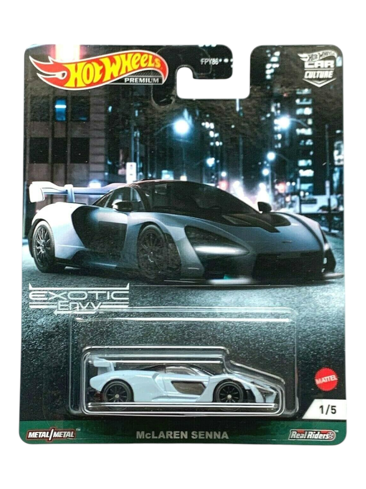 HotWheels Car Culture Exotic Envy Mclaren Senna Imported Premium 1:64 Scale