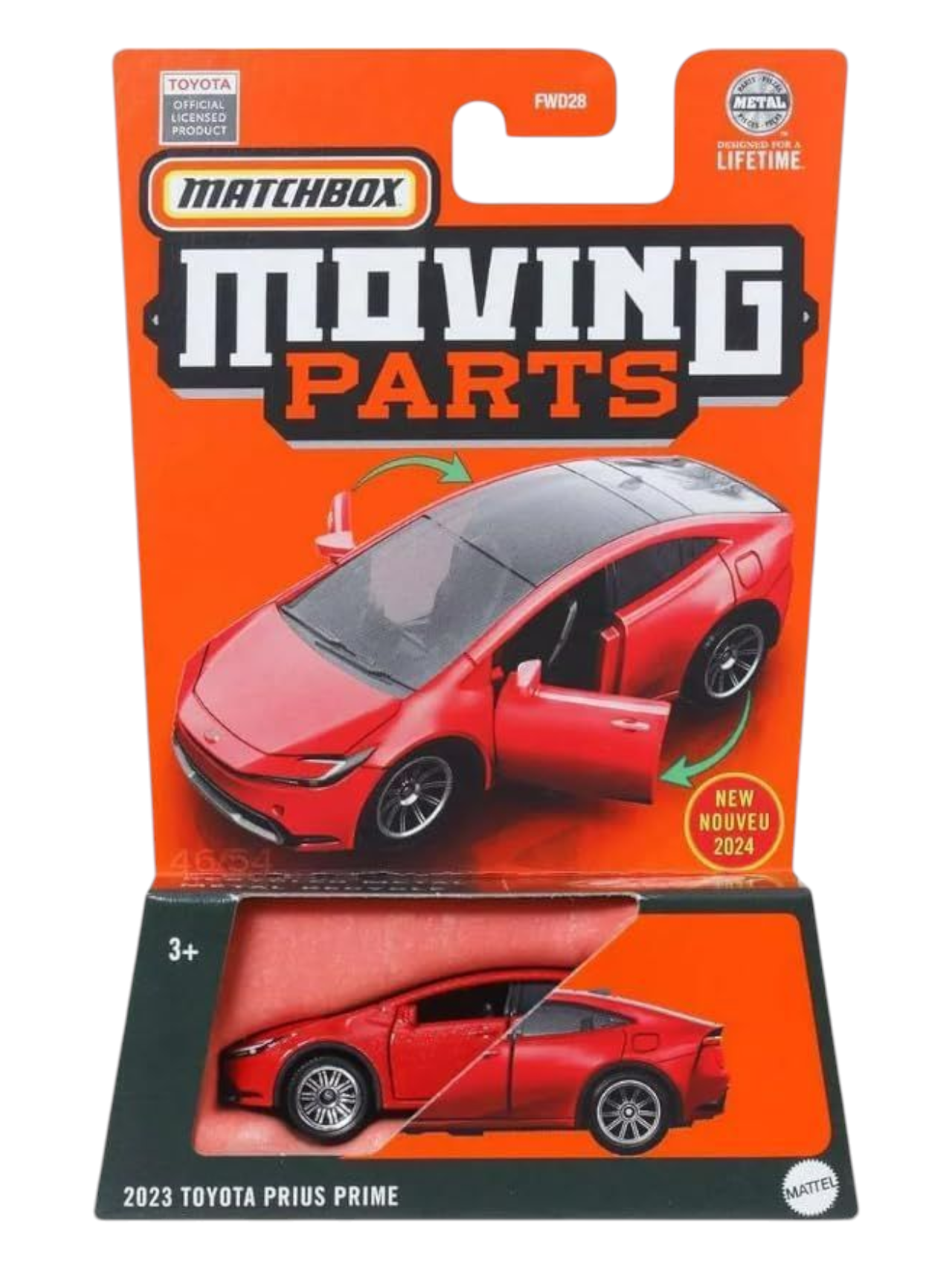 Matchbox Moving Parts 2023 Toyota Prius Prime 1:64 Scale