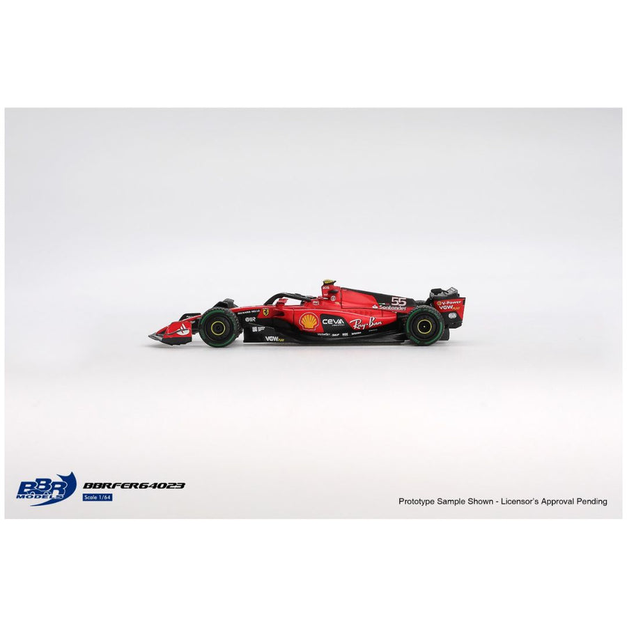 BBR Ferrari SF23 16 C Sainz 2023 Monaco GP ( code - BBRFER64022 ) MINI GT BBR Imported 1:64 Scale