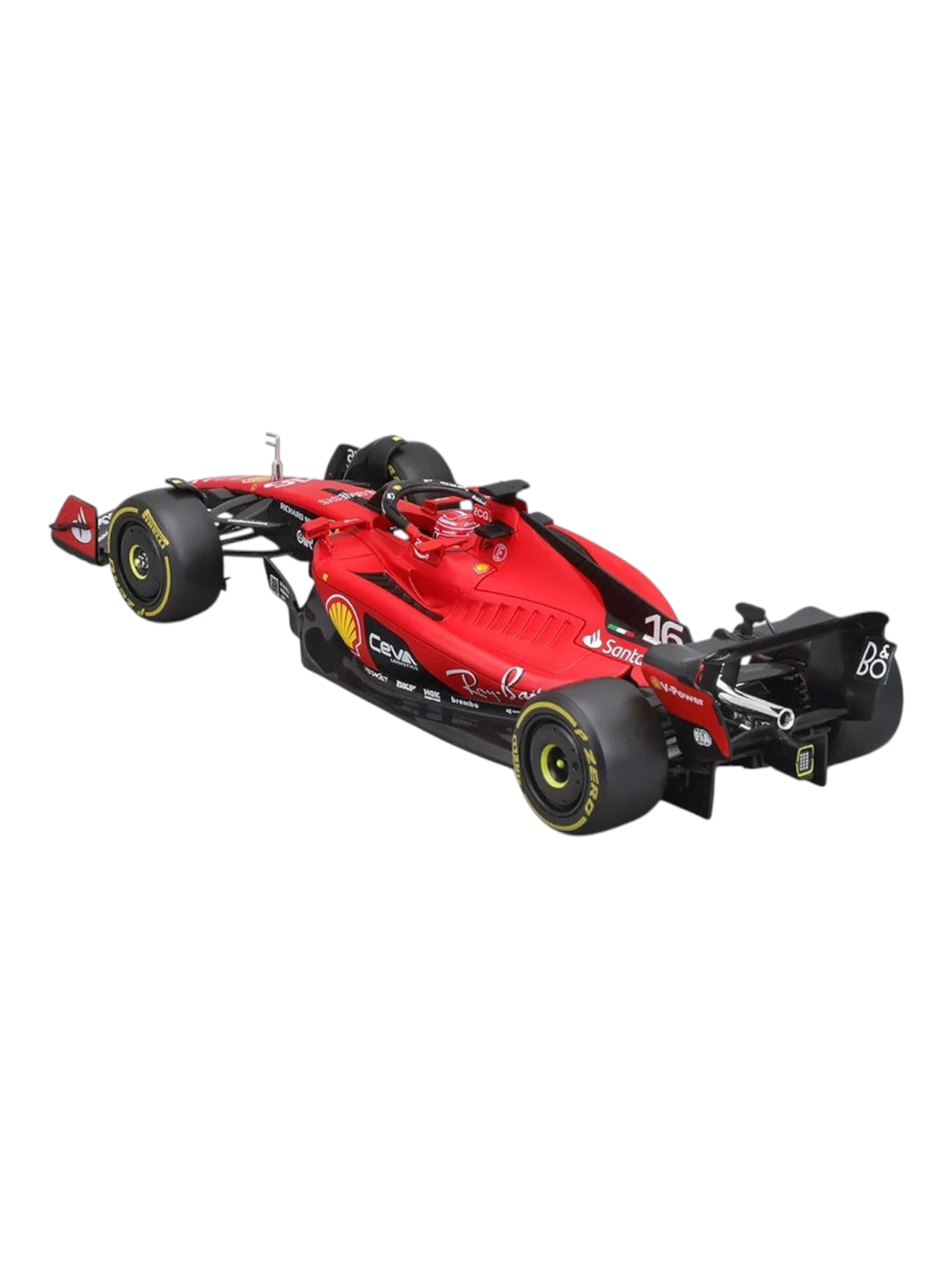 Bburago Formula 1 (F1) Ferrari SF-23 Charles Leclerc 2023 Diecast 1:24 Scale (With Acrylic Case)