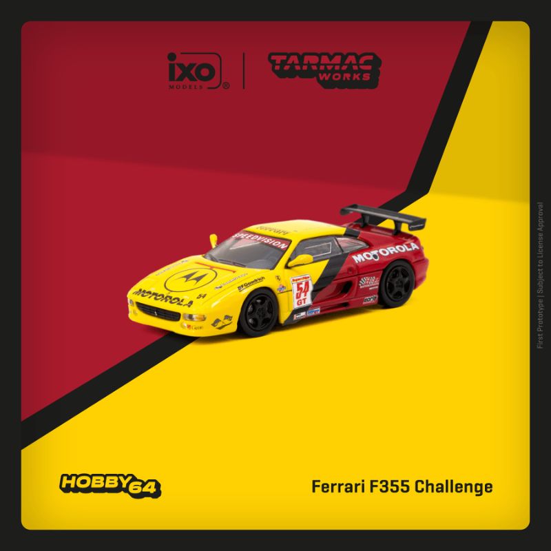 Tarmac Works Ferrari F355 World Challenge Series 2000 1:64 Scale (With Acrylic Case)