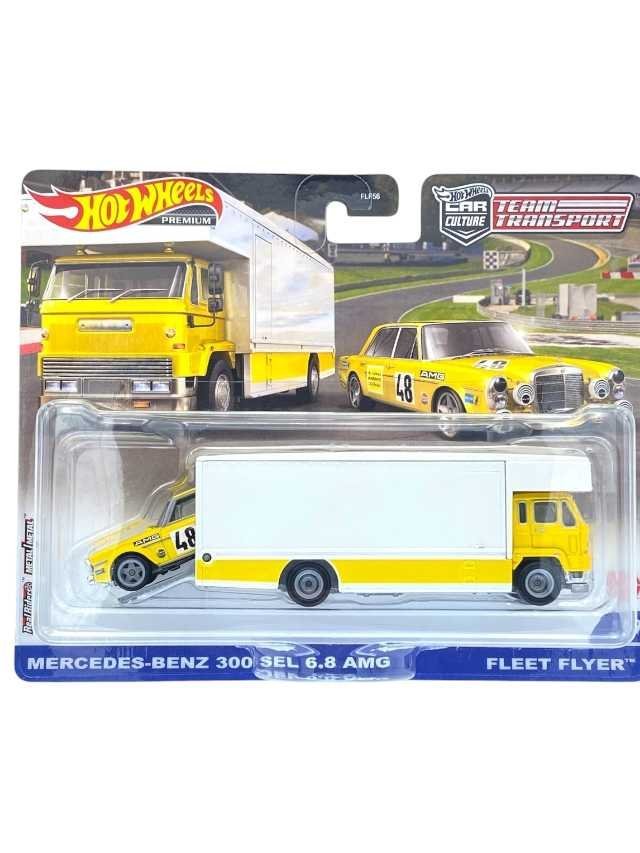 HotWheels Mercedes-Benz 300 sel 6.8 AMG (blister damage car mint condition) imported team transport 1:64 Scale
