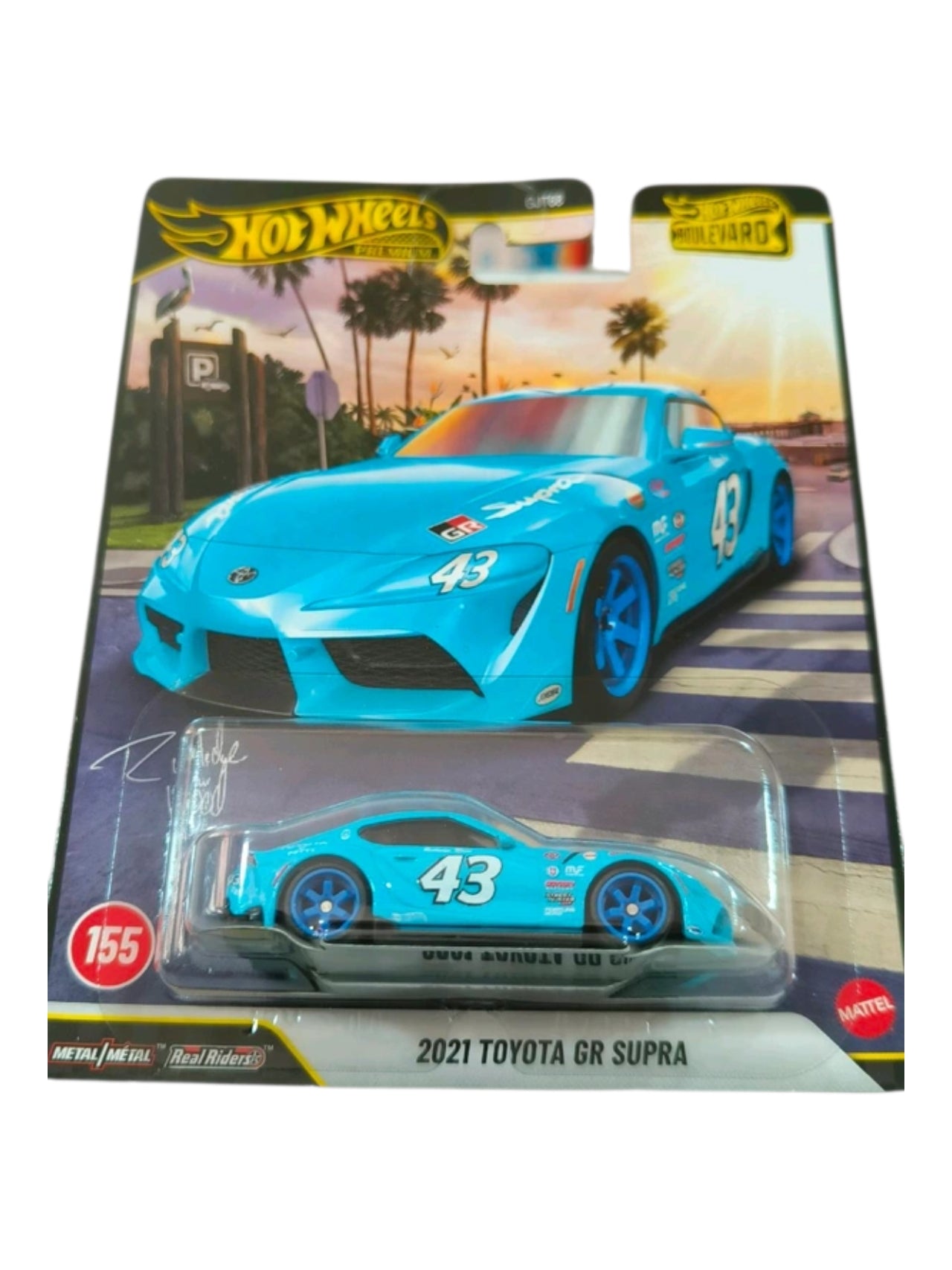 HotWheels 2021 Toyota GR Supra Imported Premium 1:64 Scale