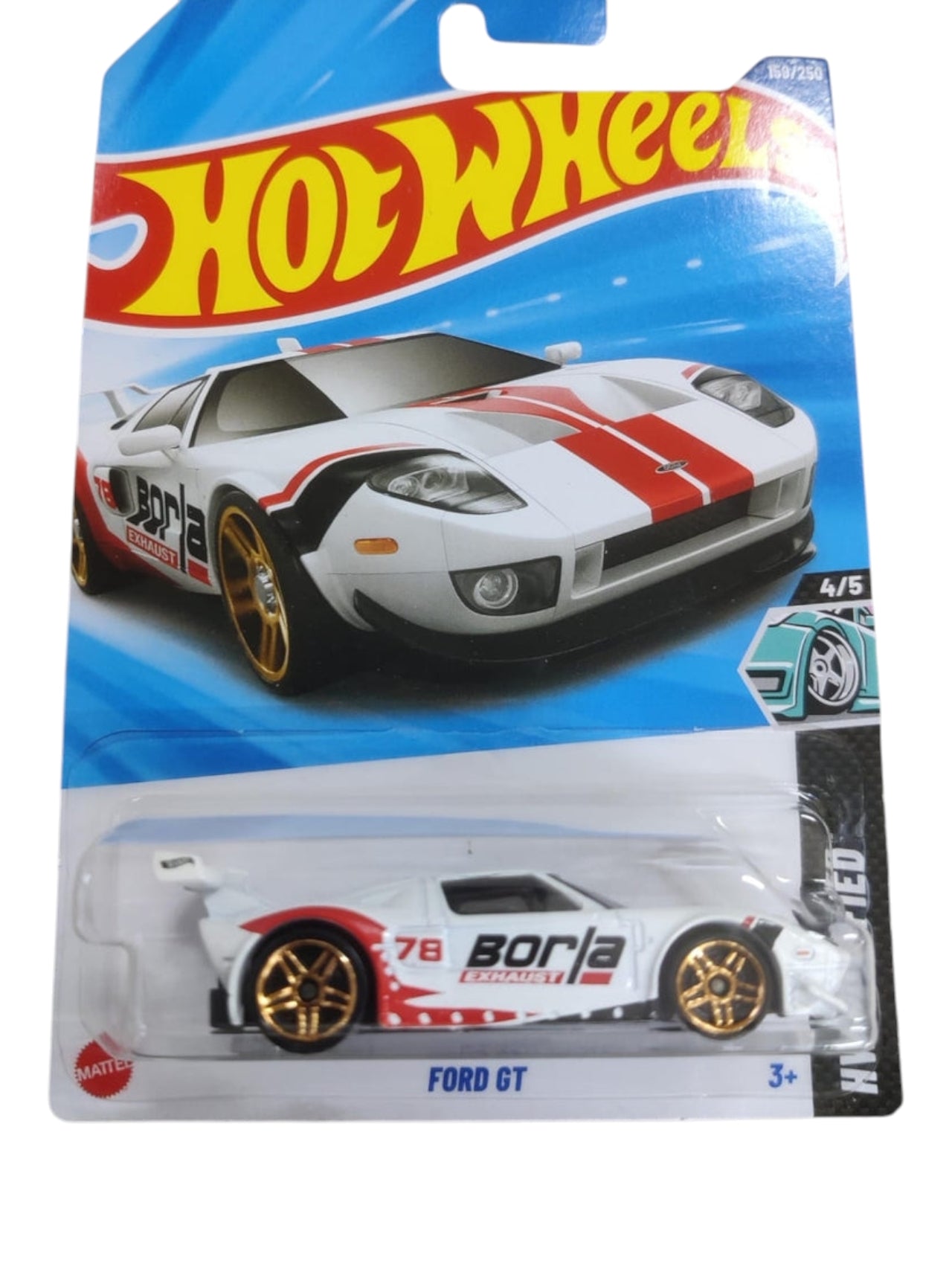 Hotwheels ford gt imported mainline 1:64 Scale