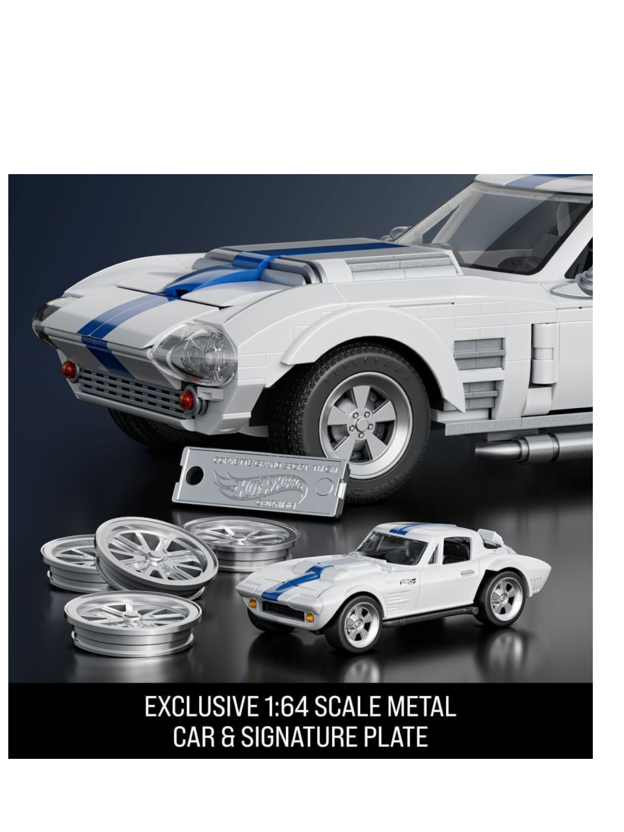 HotWheels Elite Series Corvette Grand Sports Imported Brick Shop 1:16 Scale