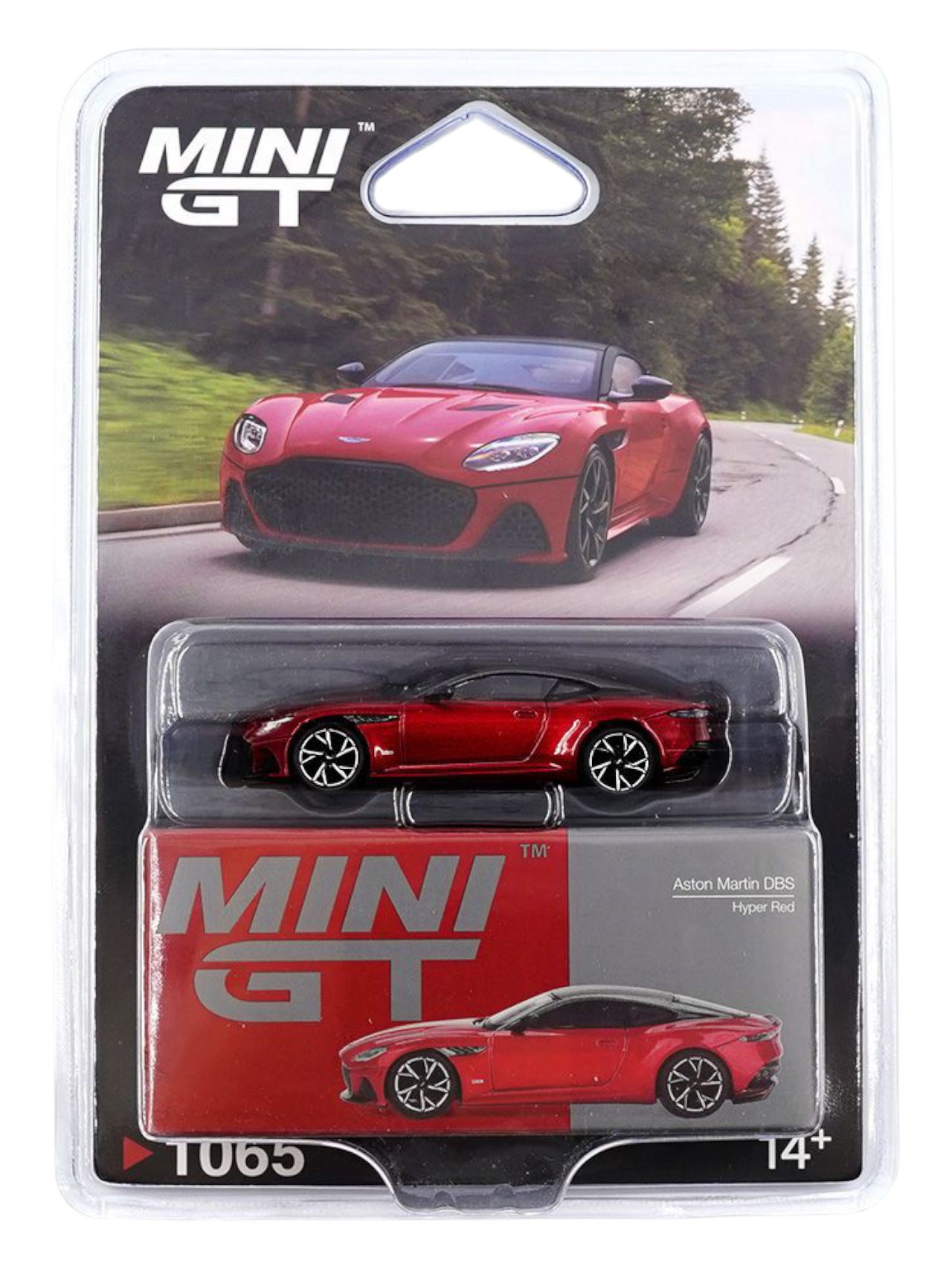 Mini GT Aston Martin DBS (Hyper Red) Code-1065 1:64 Scale