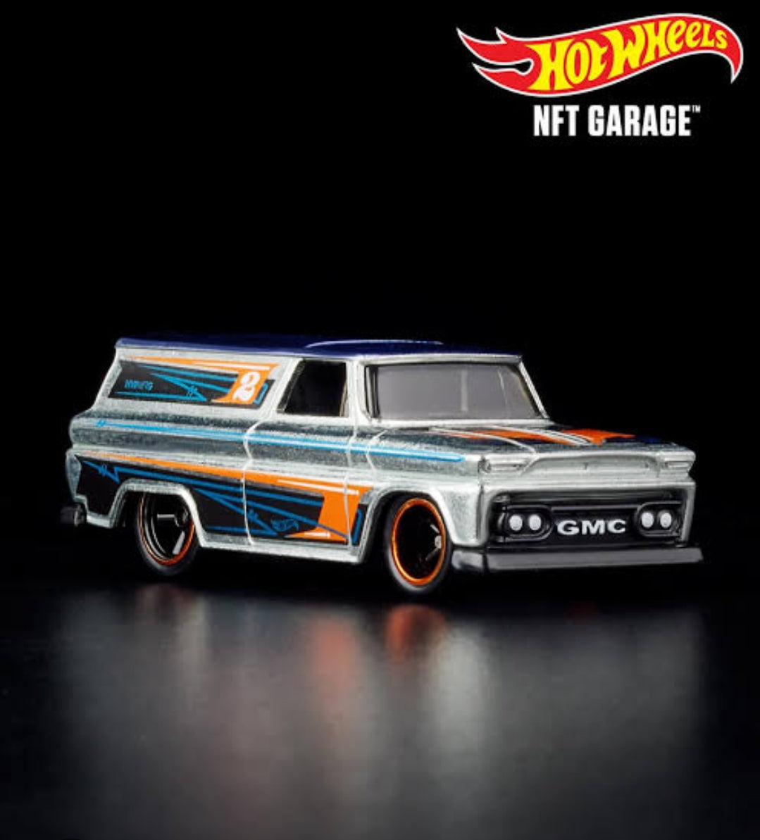 HotWheels NFT Garage 64 GMC Panel Zamac Edition 1 Imported Premium RLC 1:64 Scale Code: HXN07-NK910