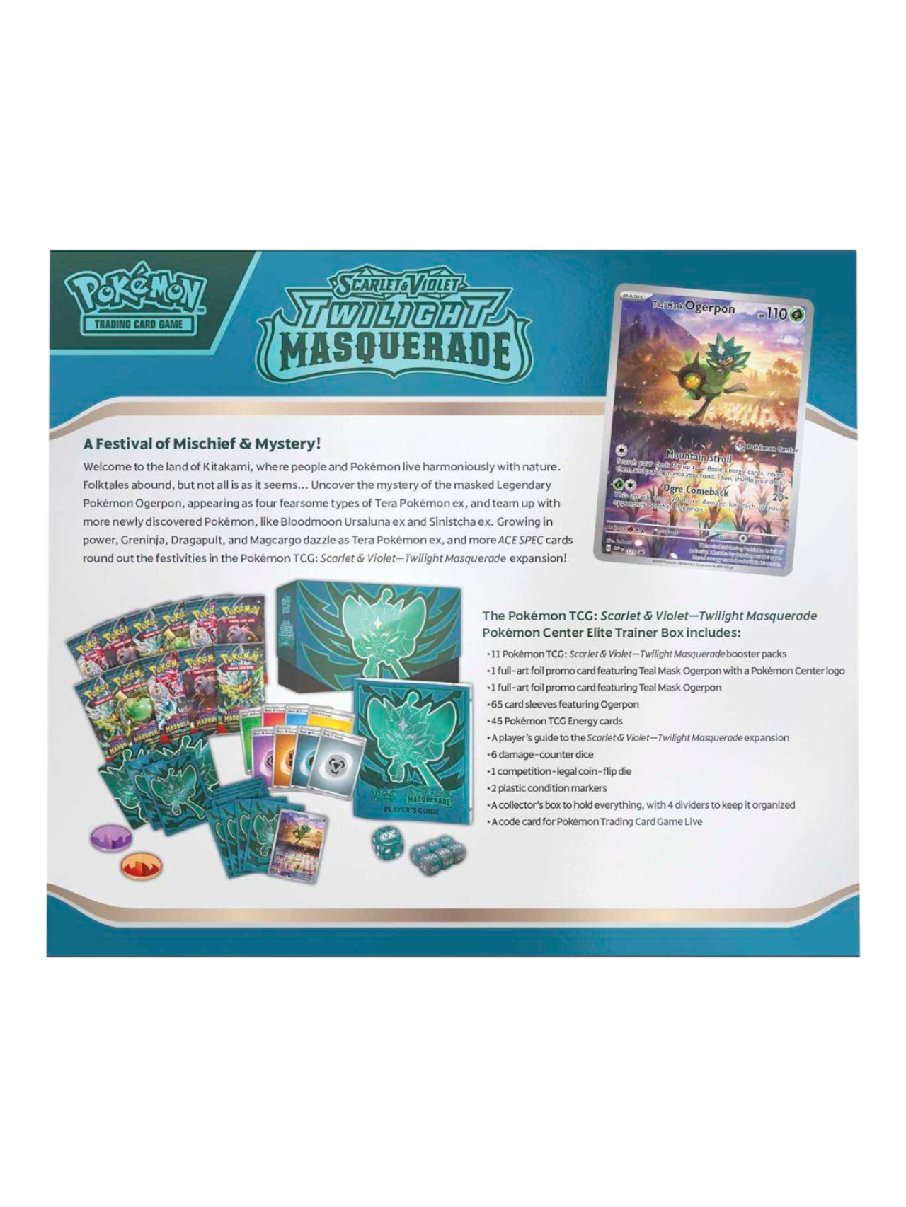 Pokemon Scarlet and Violet Twilight Masquerade Elite Trainer Box ETB (English)