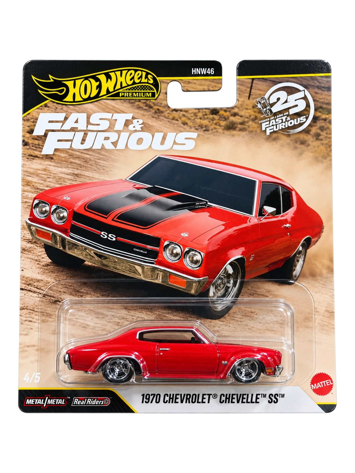 HotWheels Fast & Furious "1970 Chevrolet Chevelle SS Imported Premium 1:64 Scale