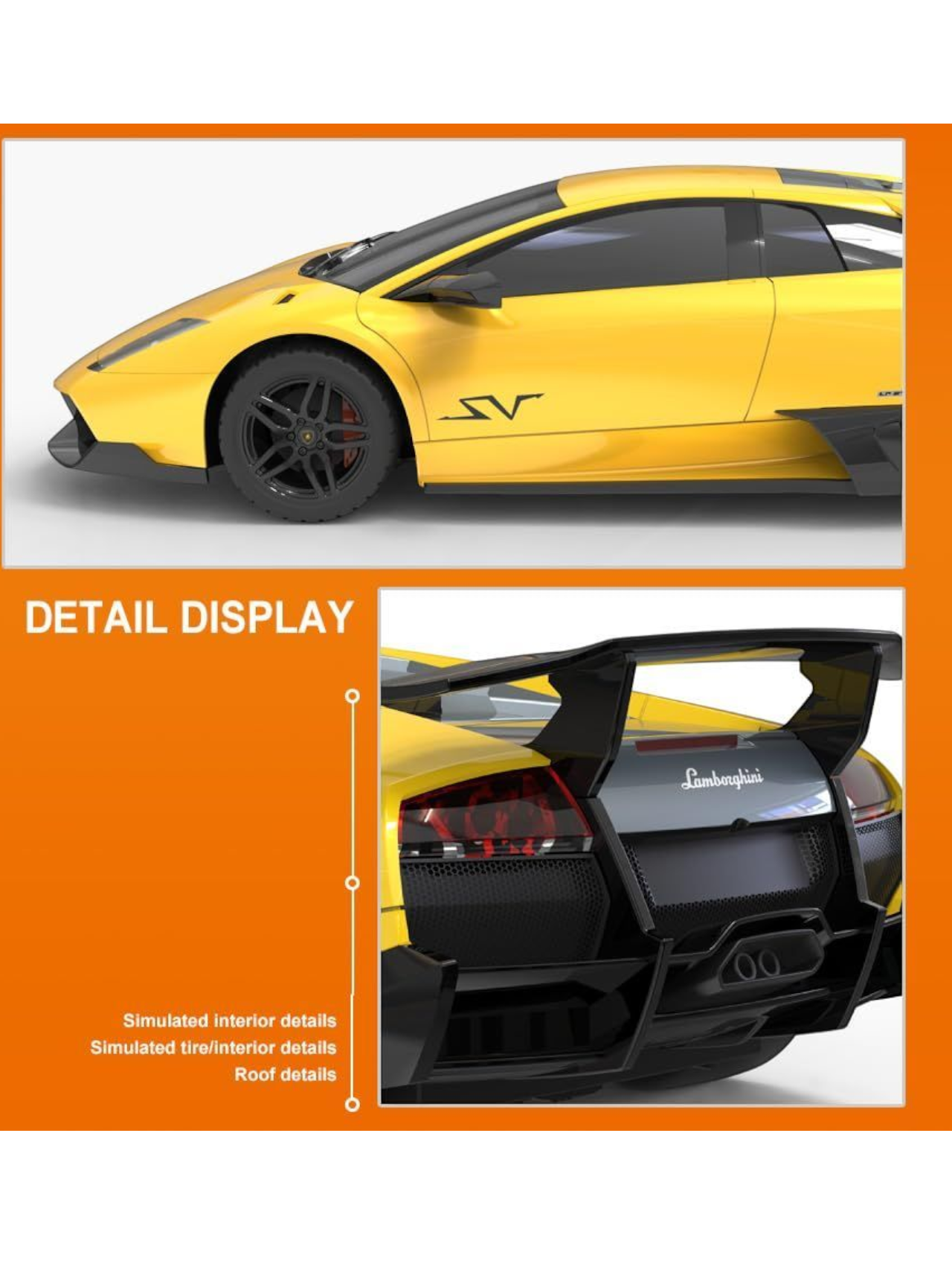 Lamborghini Murcielago SV Remote Control Car 1:24 Scale (Official Licensed Product)