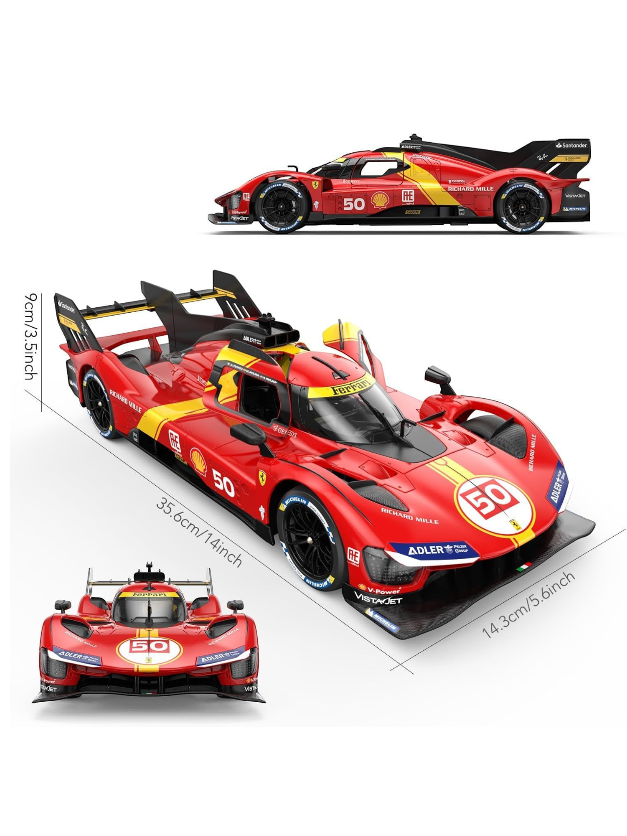 Rastar Ferrari 499 P Remote Control 1:14 Scale (Official Licensed Product)