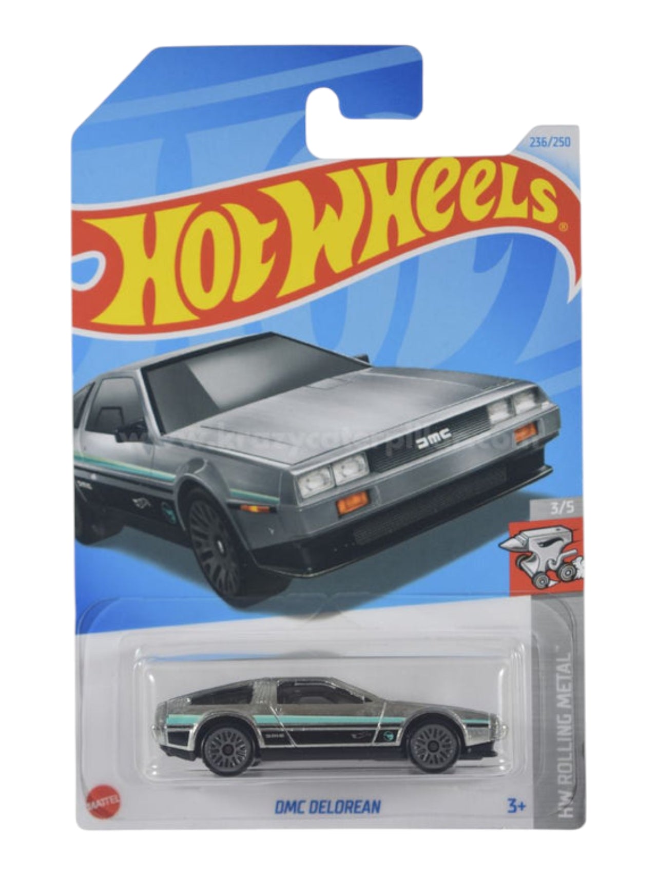 Hotwheels 'DMC Delorean' ( Treasure hunt )Imported Mainline (with protector) 1:64 Scale