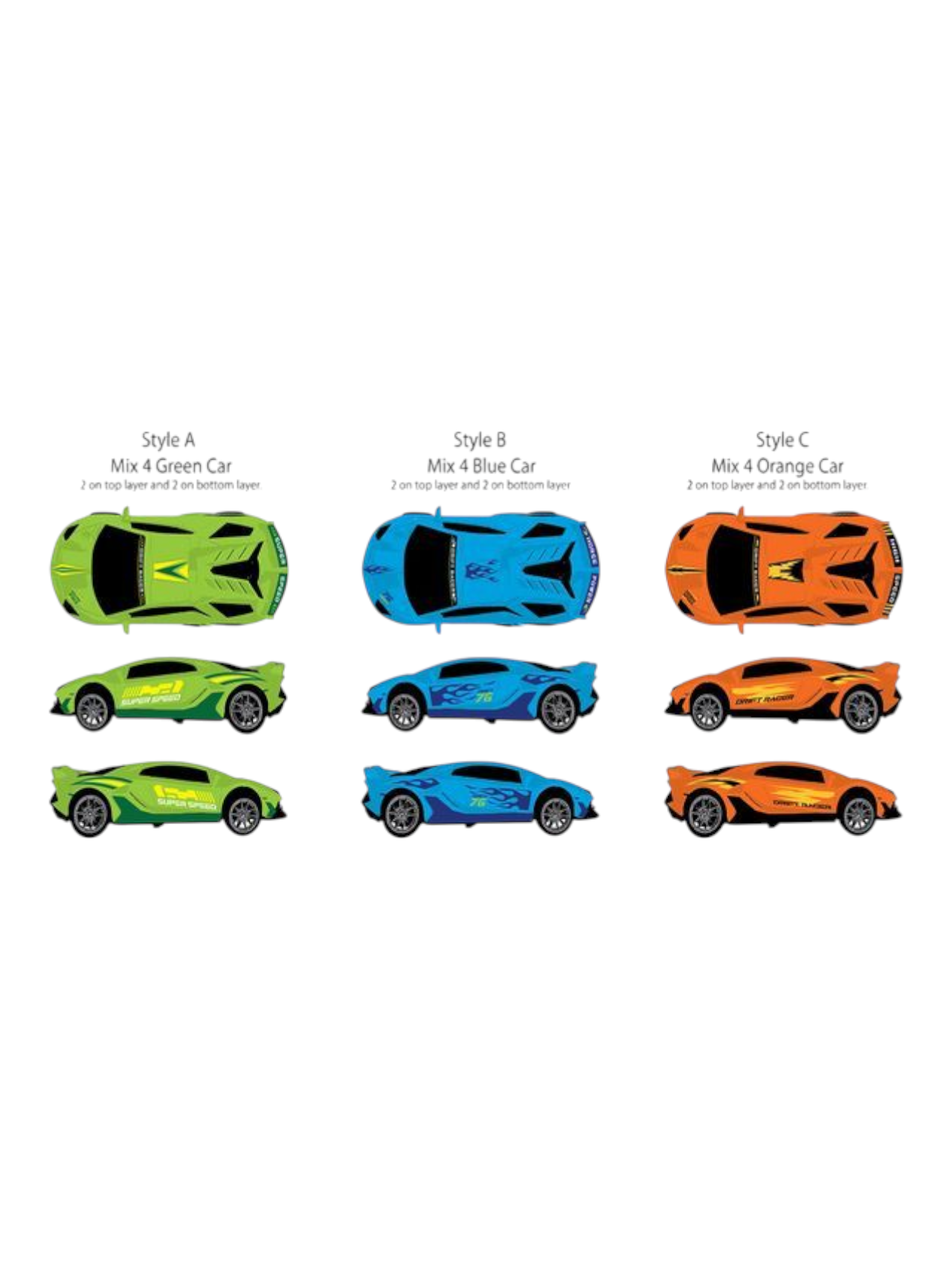 Super Speed Lamborghini Sports Dynamic Drift Car 1/32 Designs may vary