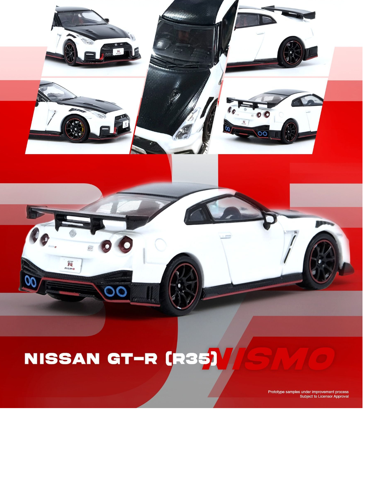 Inno64 Nissan GT-R (R35) Nismo Diecast 1:64 Scale (With Acrylic Case)